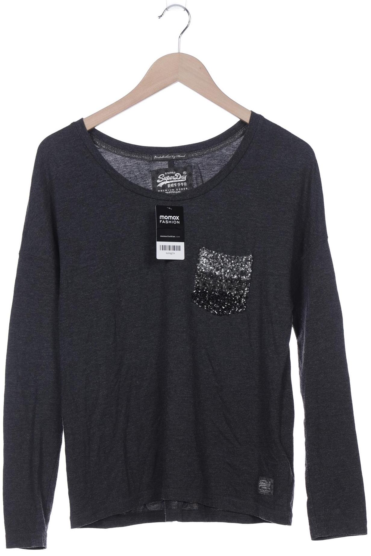 

Superdry Damen Langarmshirt, grau, Gr. 38