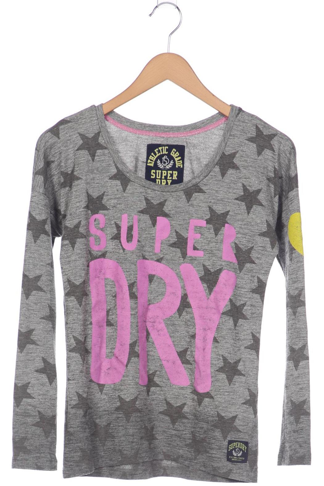 

Superdry Damen Langarmshirt, grau, Gr. 36
