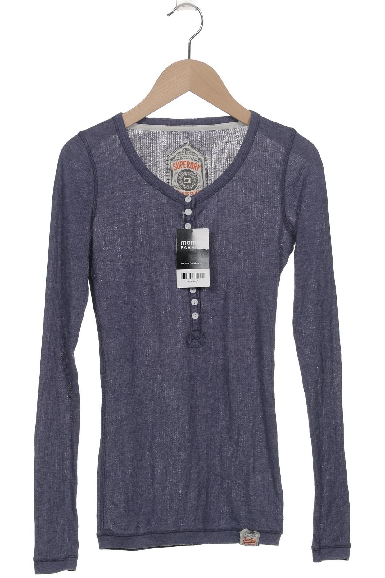 

Superdry Damen Langarmshirt, marineblau, Gr. 36