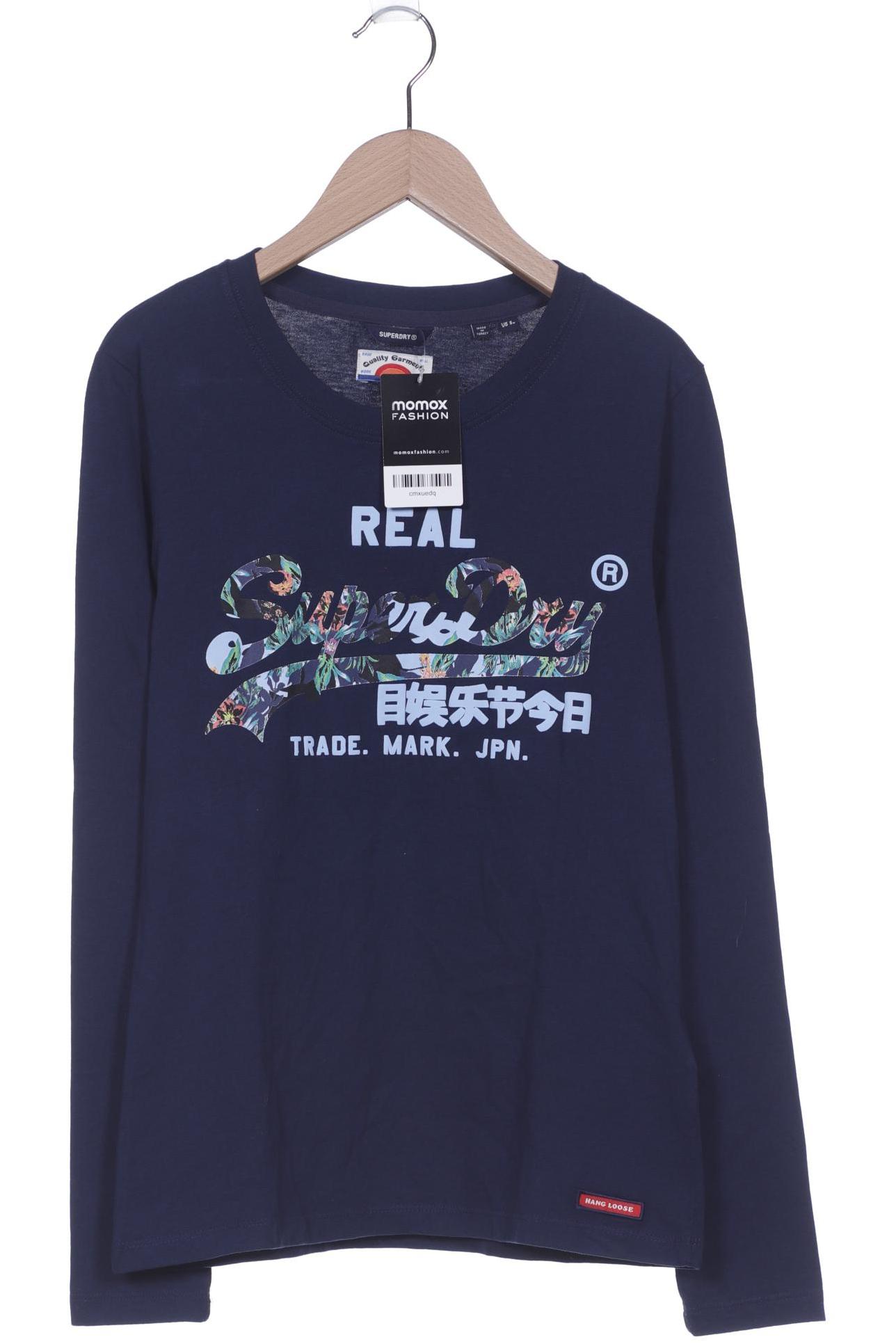 

Superdry Damen Langarmshirt, marineblau, Gr. 36