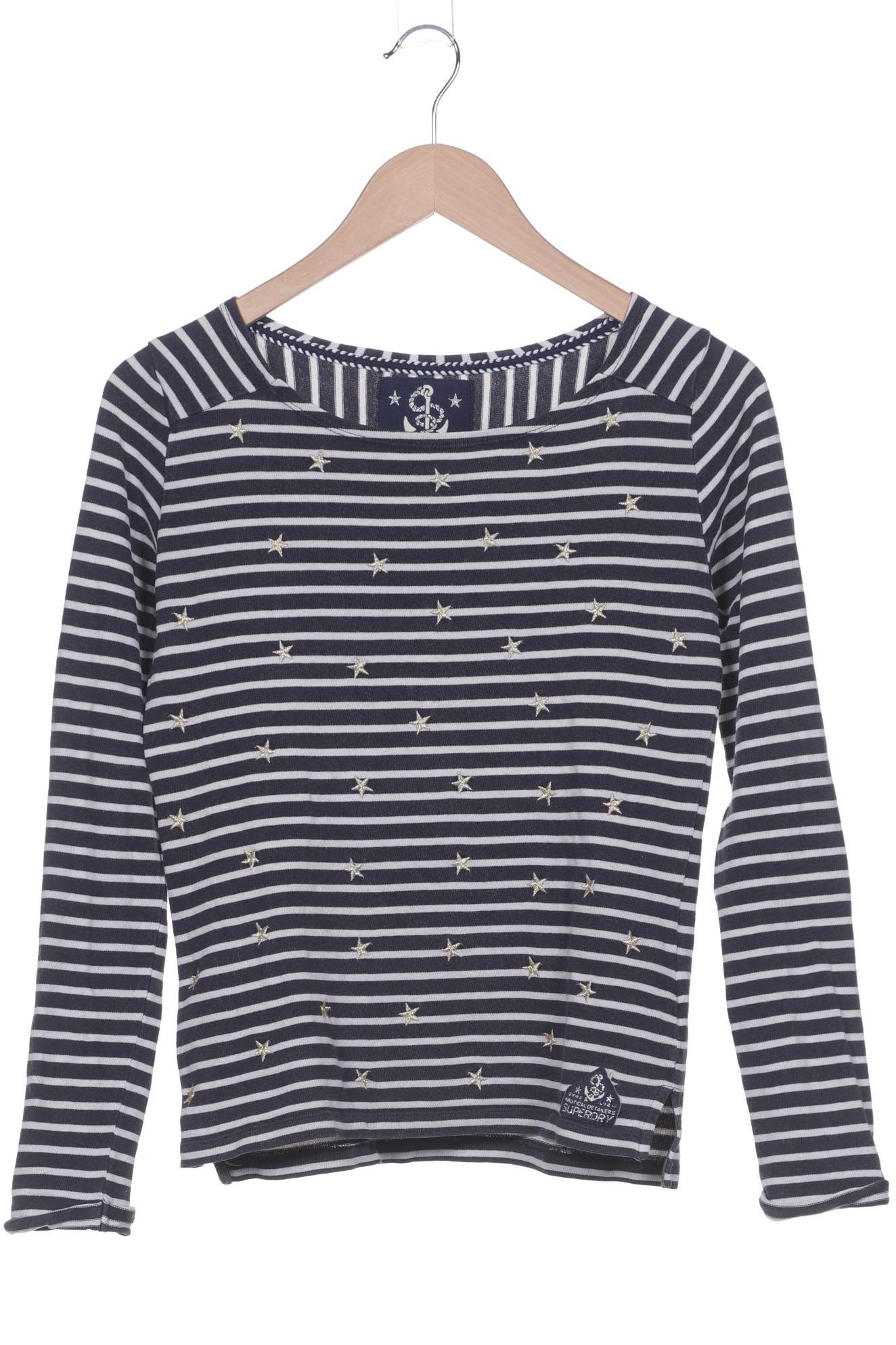 

Superdry Damen Langarmshirt, marineblau, Gr. 34