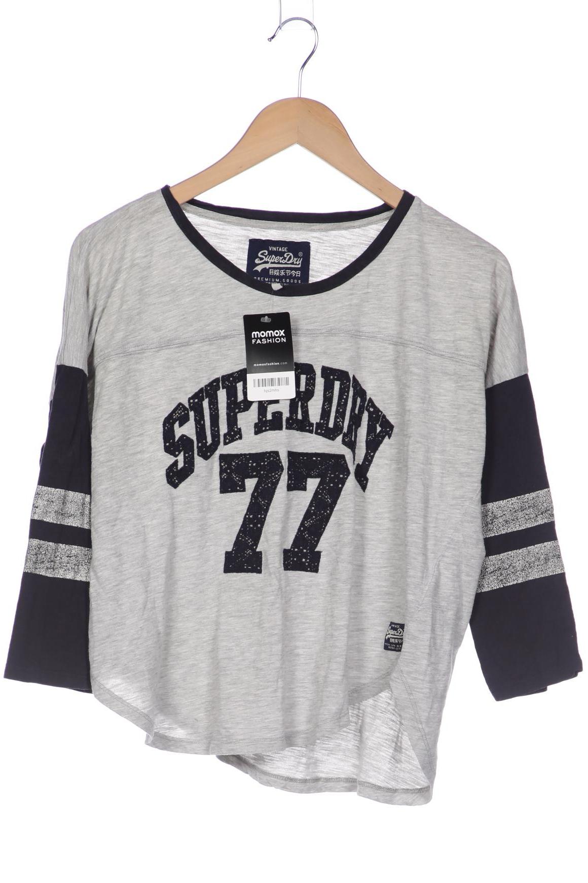 

Superdry Damen Langarmshirt, grau, Gr. 42