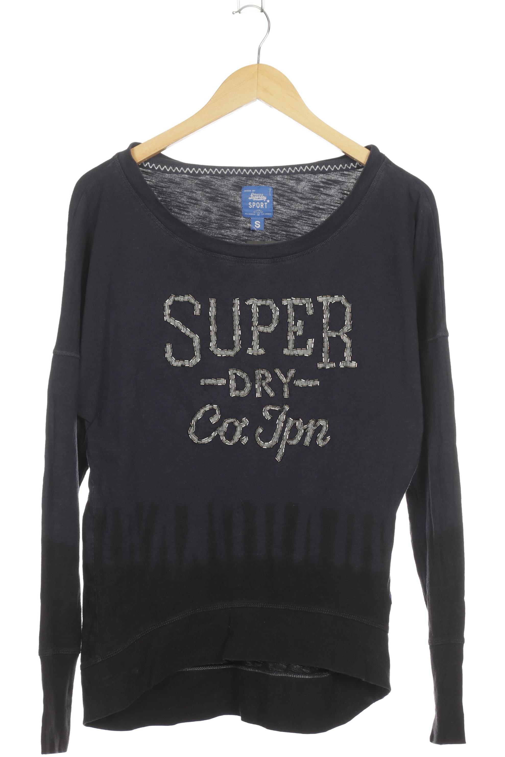 

Superdry Damen Langarmshirt, blau, Gr. 36