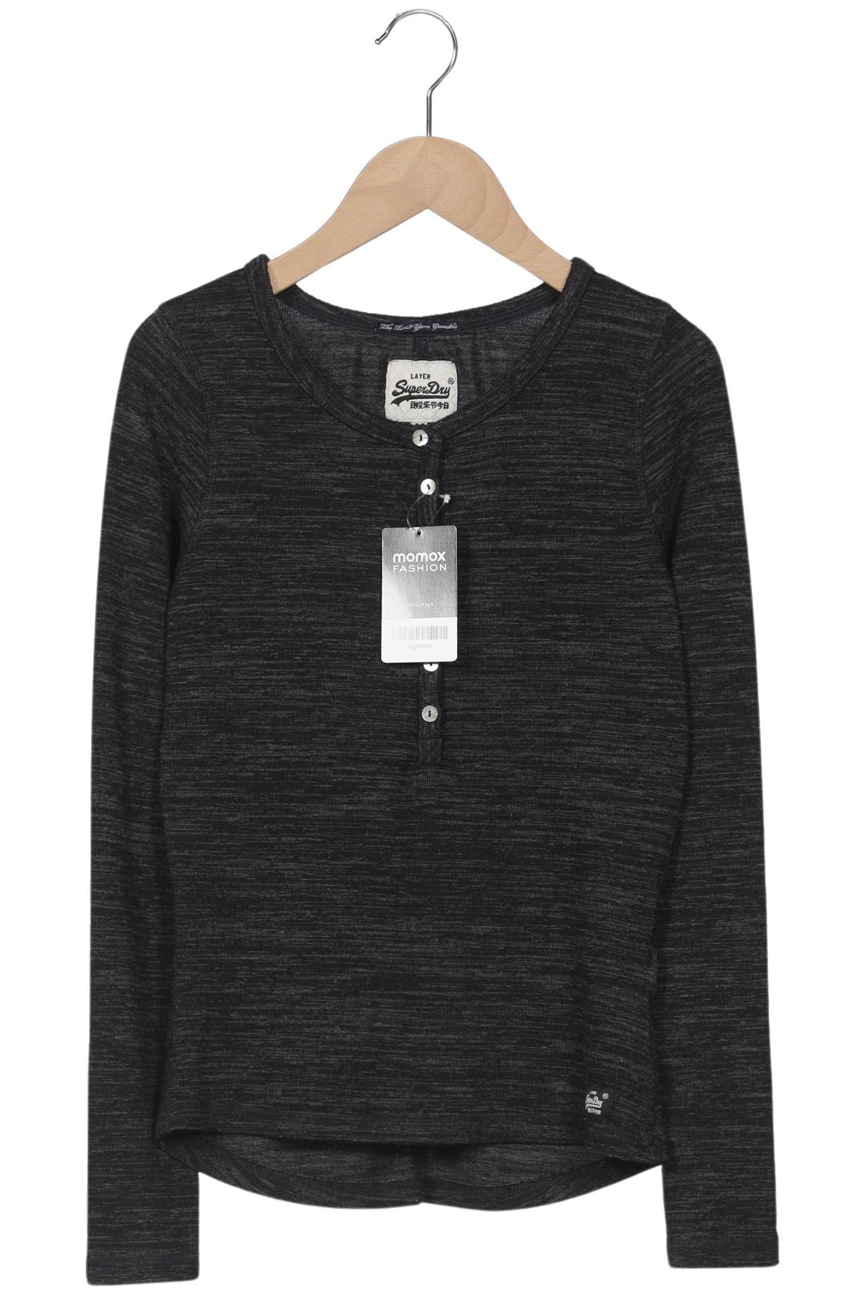 

Superdry Damen Langarmshirt, grau, Gr. 38