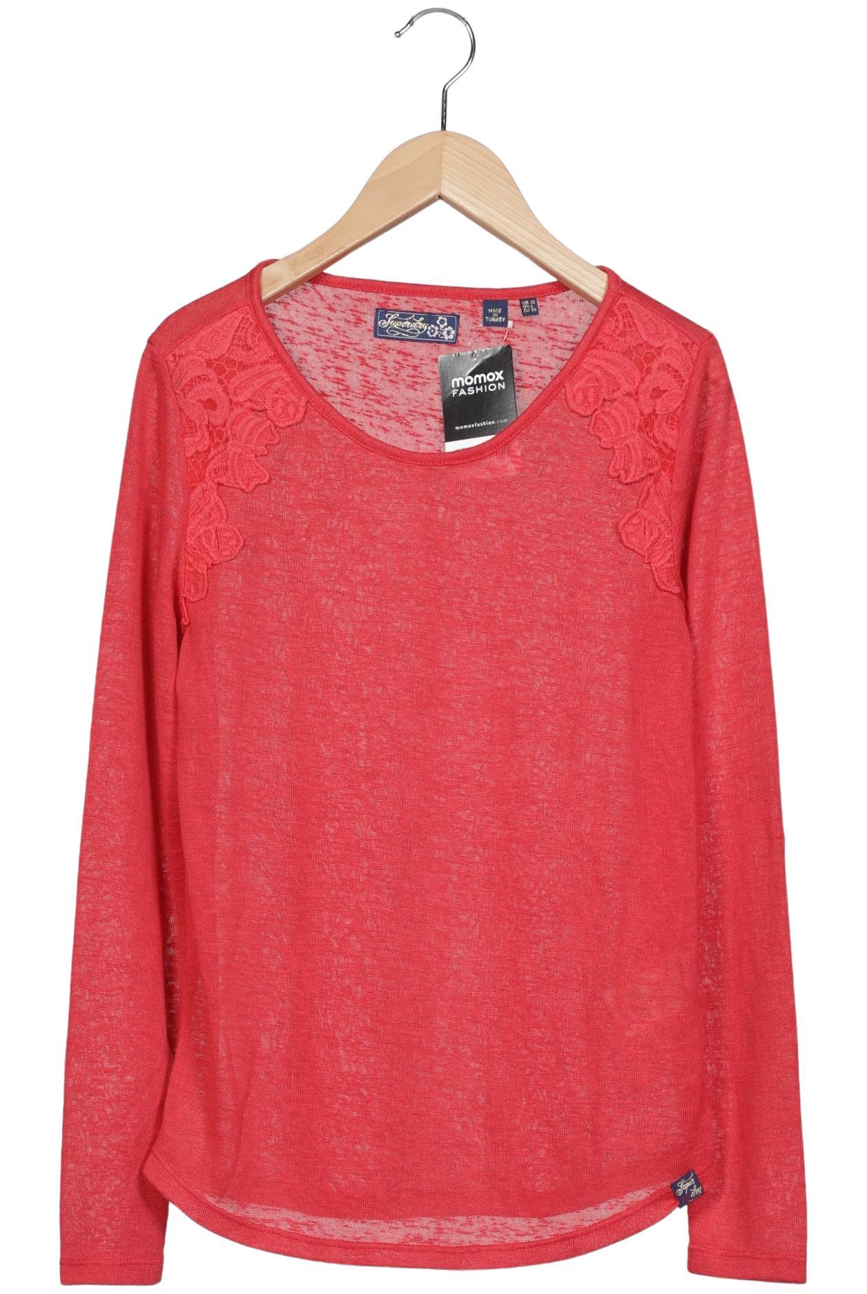

Superdry Damen Langarmshirt, rot, Gr. 38