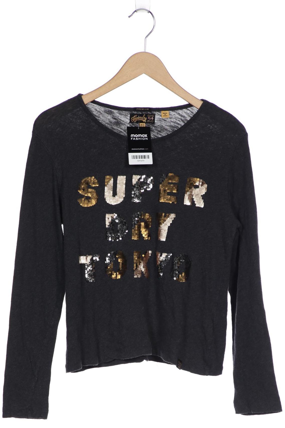 

Superdry Damen Langarmshirt, grau, Gr. 42