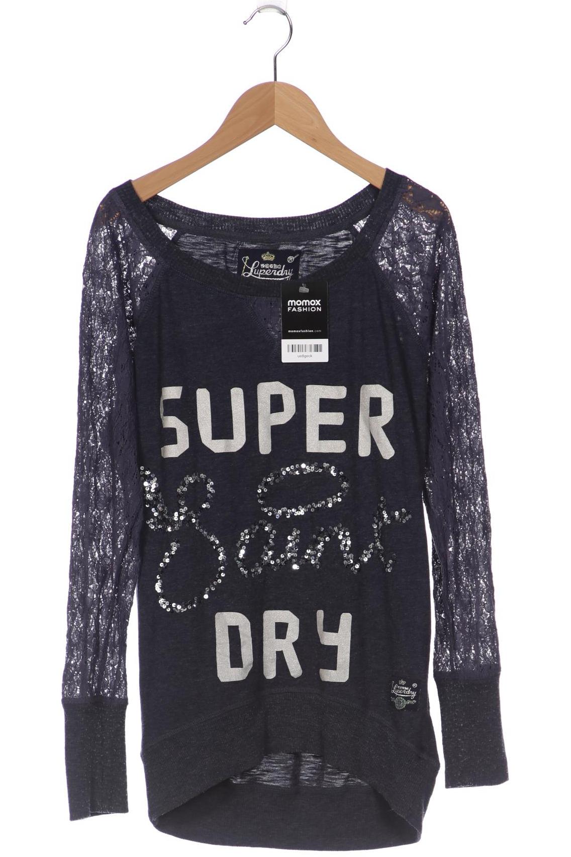 

Superdry Damen Langarmshirt, marineblau, Gr. 36