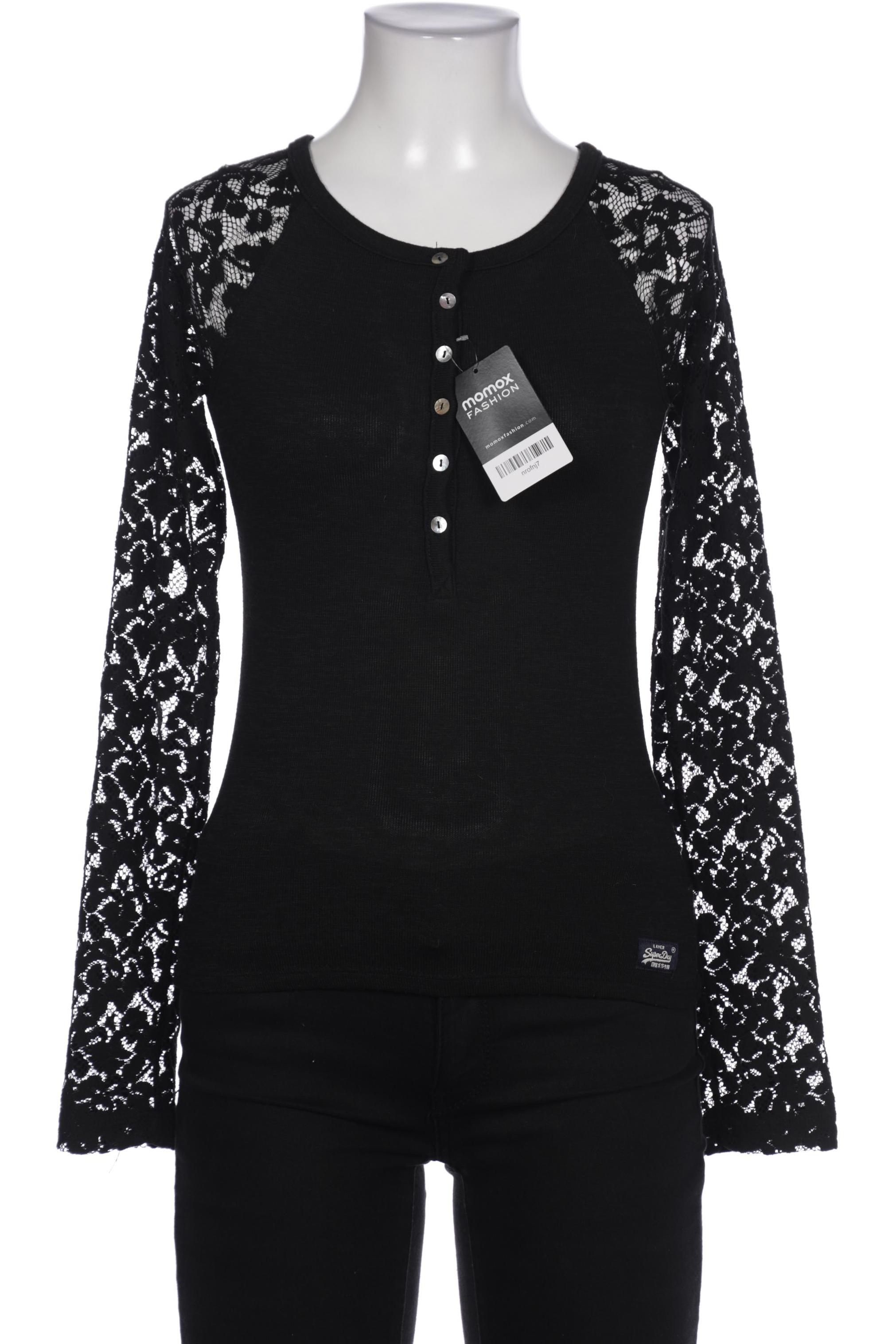 

Superdry Damen Langarmshirt, schwarz, Gr. 36