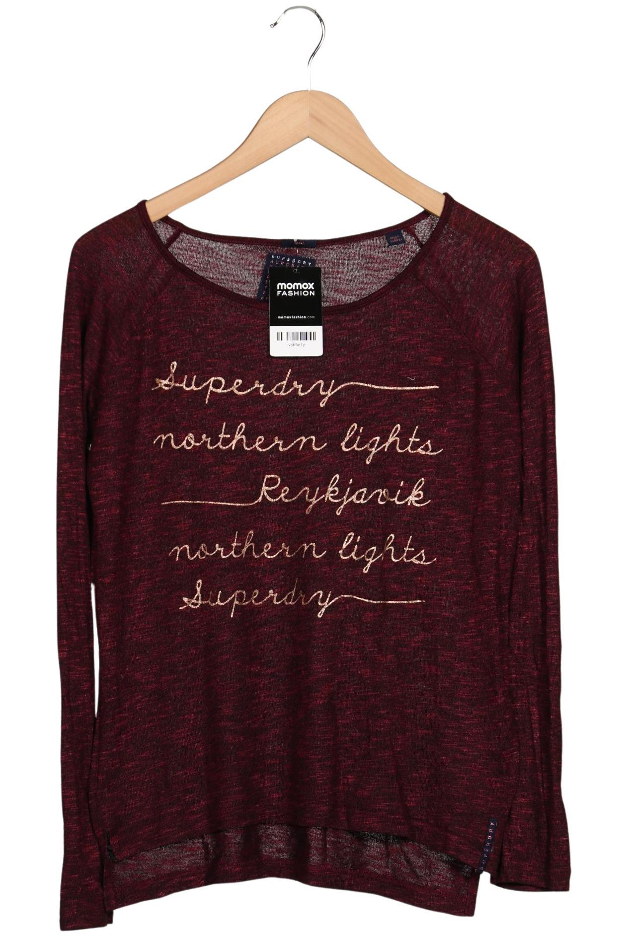 

Superdry Damen Langarmshirt, bordeaux, Gr. 36