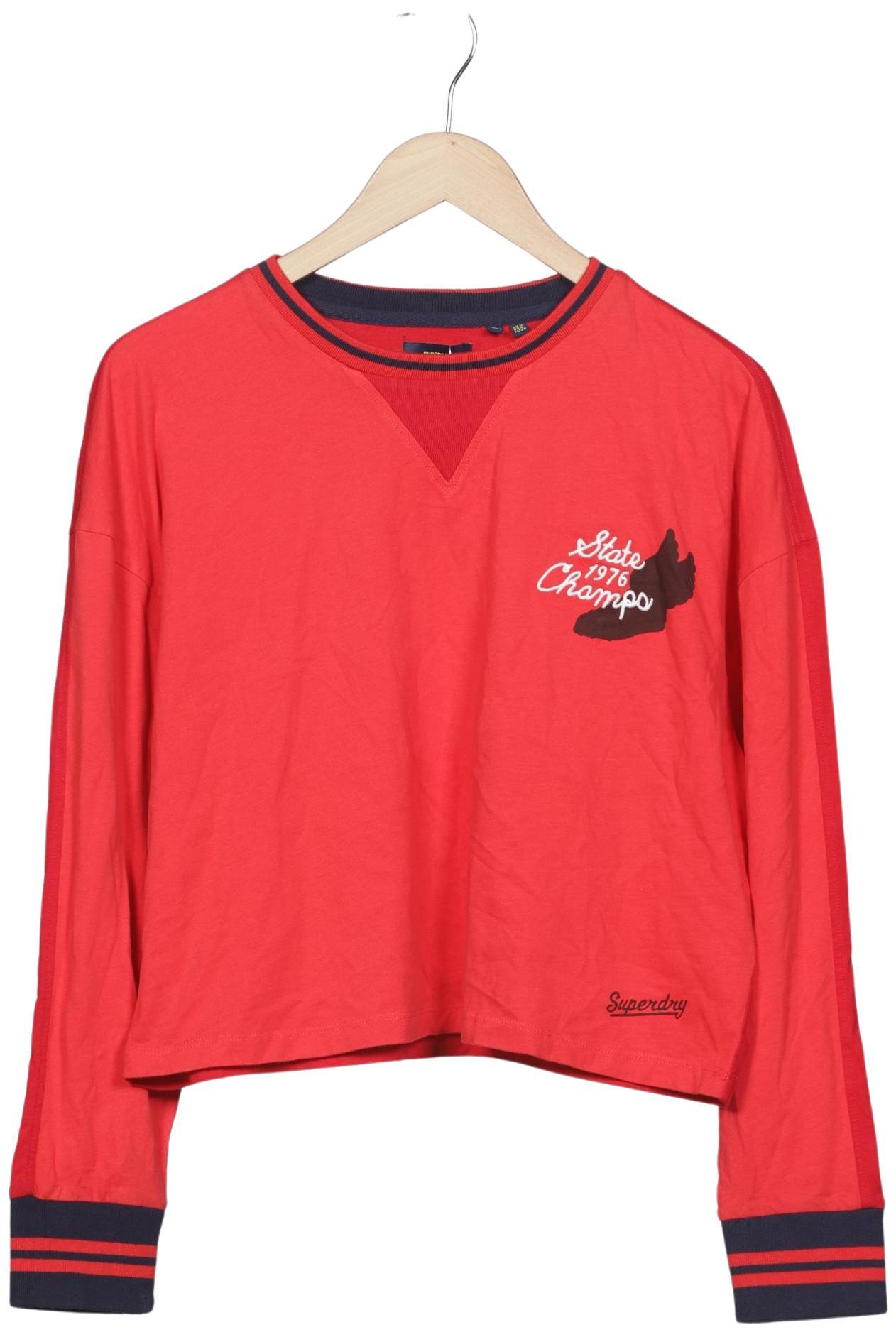

Superdry Damen Langarmshirt, rot, Gr. 38
