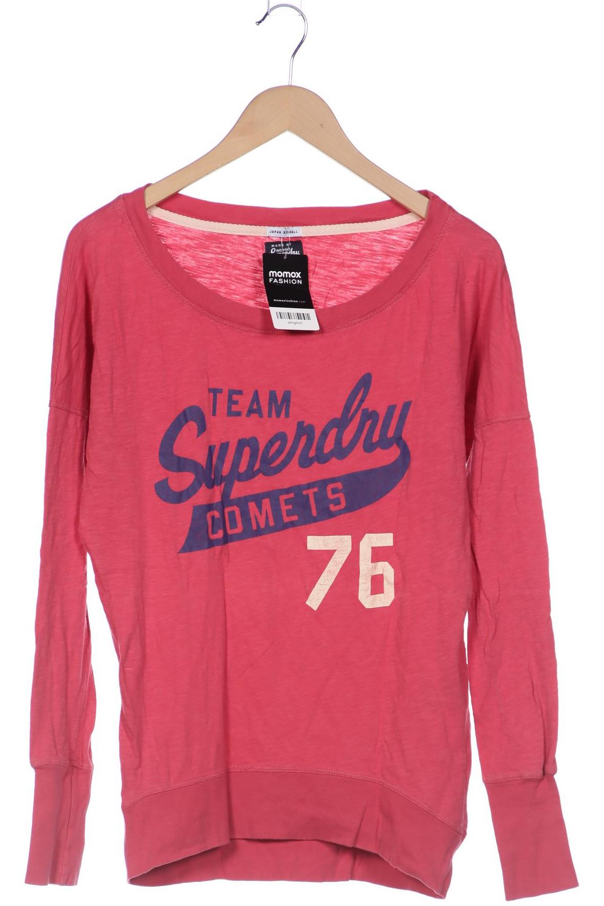 

Superdry Damen Langarmshirt, pink, Gr. 34