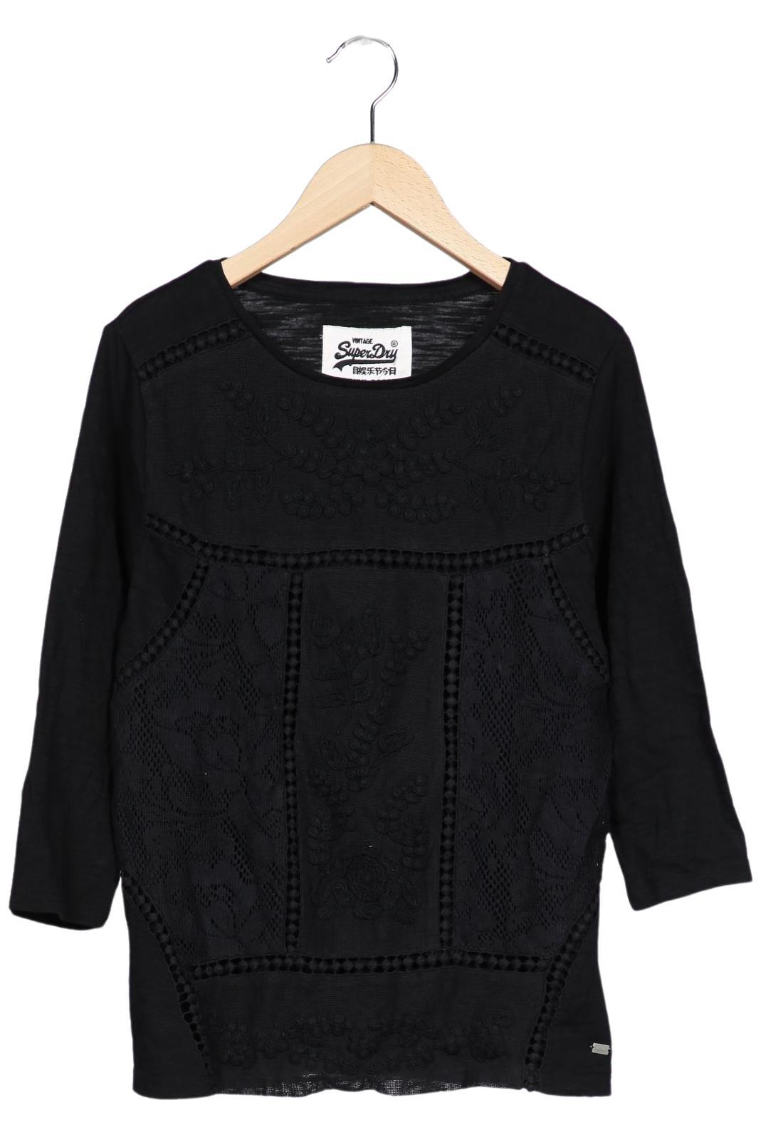 

Superdry Damen Langarmshirt, schwarz, Gr. 36