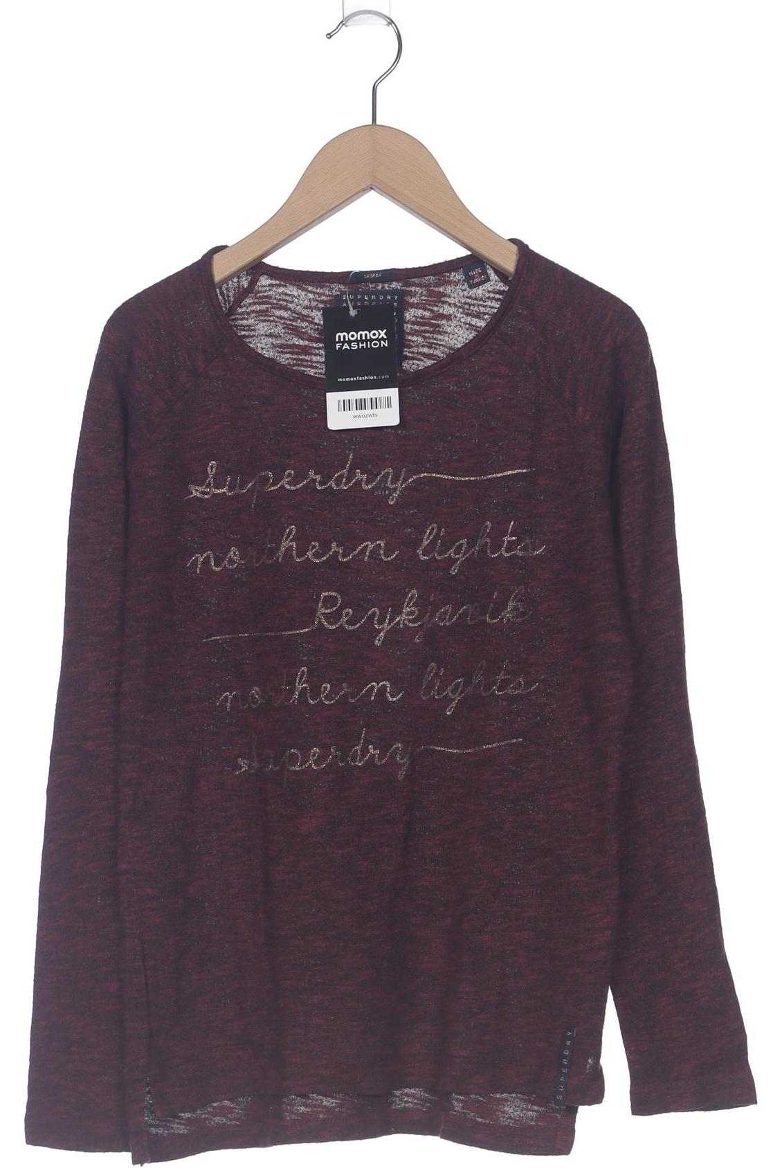 

Superdry Damen Langarmshirt, bordeaux, Gr. 38
