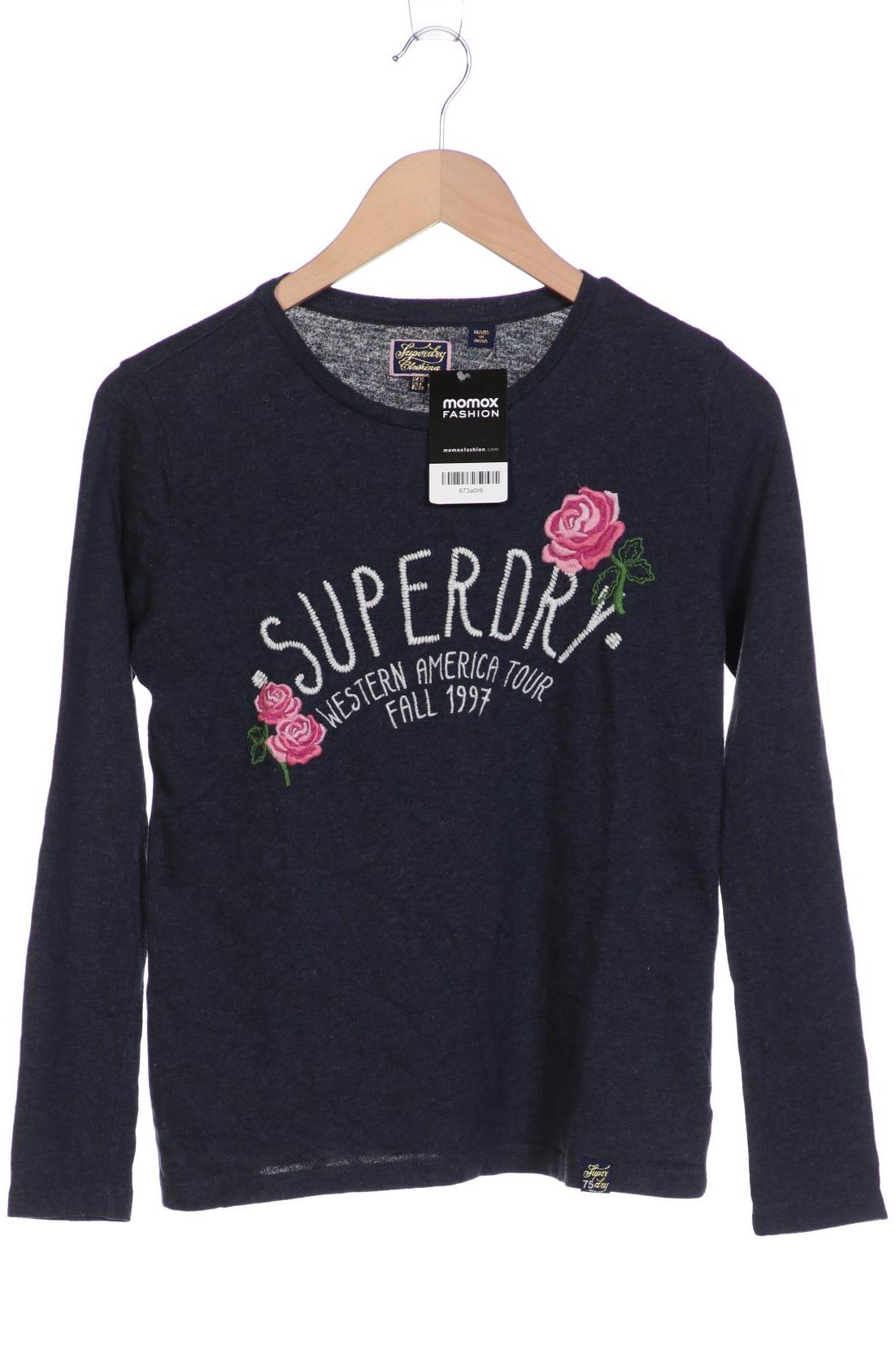 

Superdry Damen Langarmshirt, marineblau, Gr. 38