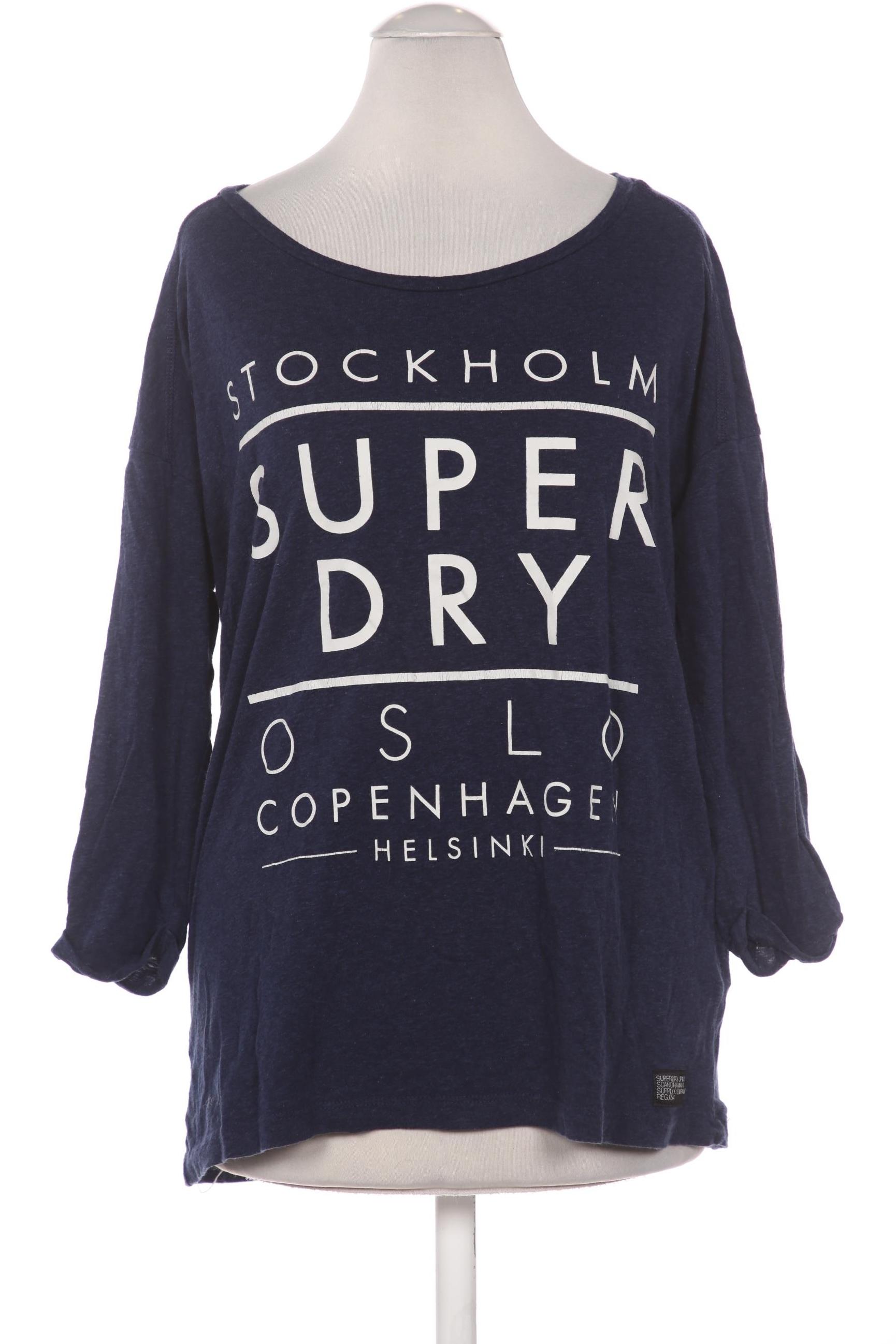 

Superdry Damen Langarmshirt, marineblau, Gr. 34