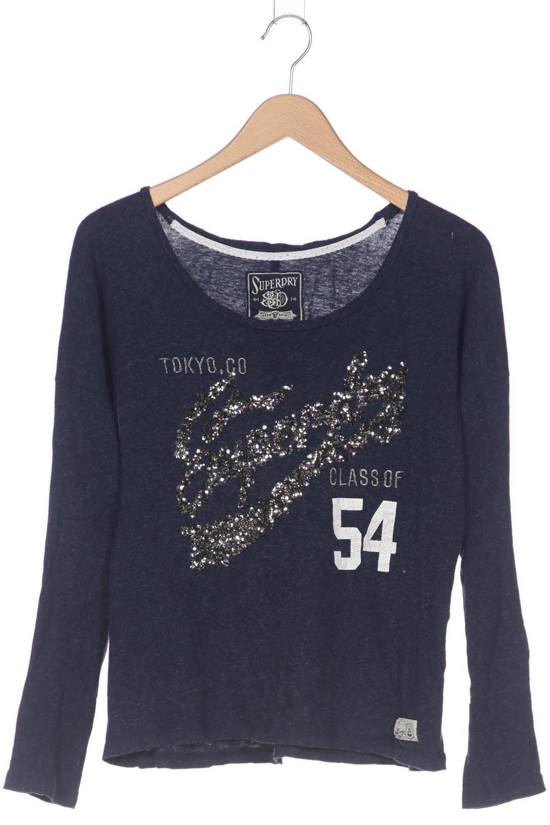 

Superdry Damen Langarmshirt, marineblau, Gr. 38