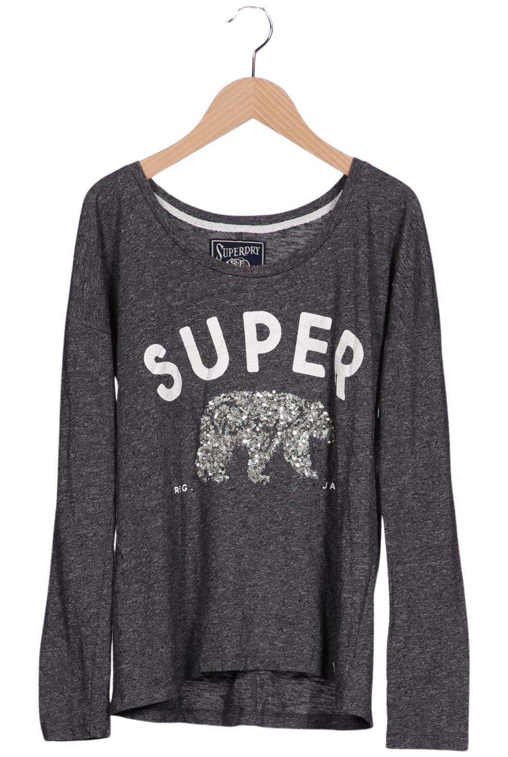 

Superdry Damen Langarmshirt, grau, Gr. 36