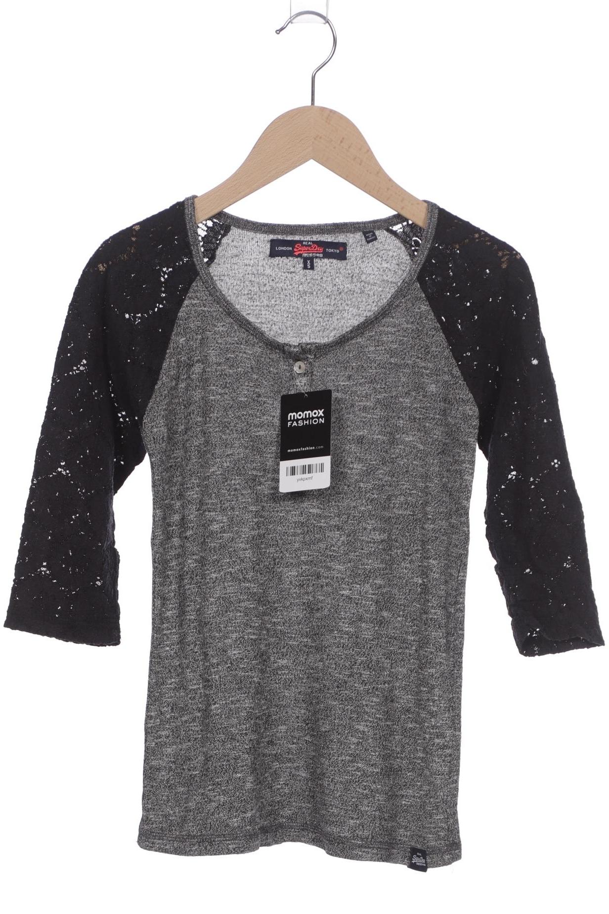 

Superdry Damen Langarmshirt, grau, Gr. 34