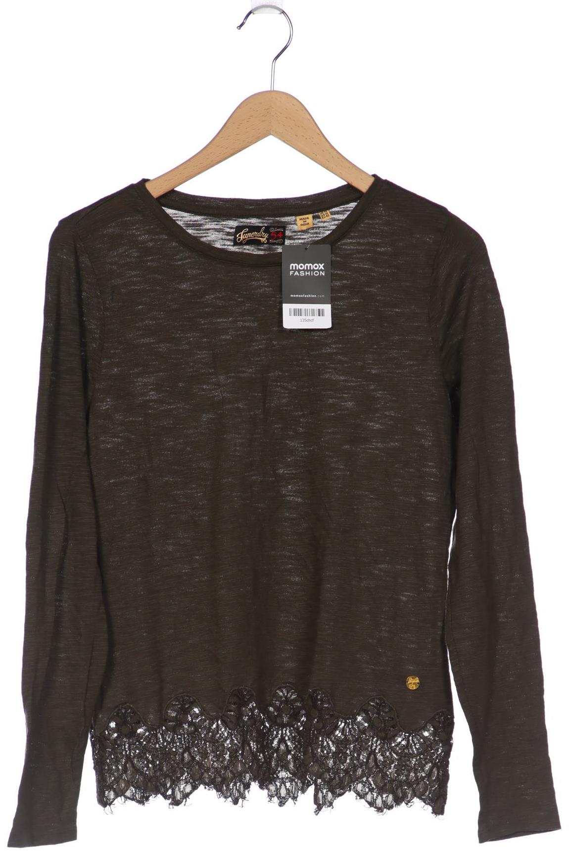 

Superdry Damen Langarmshirt, grün, Gr. 42