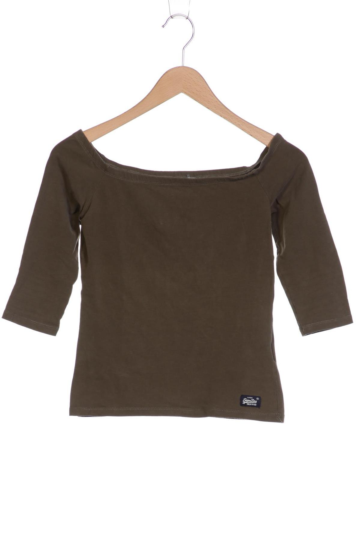 

Superdry Damen Langarmshirt, grün, Gr. 34