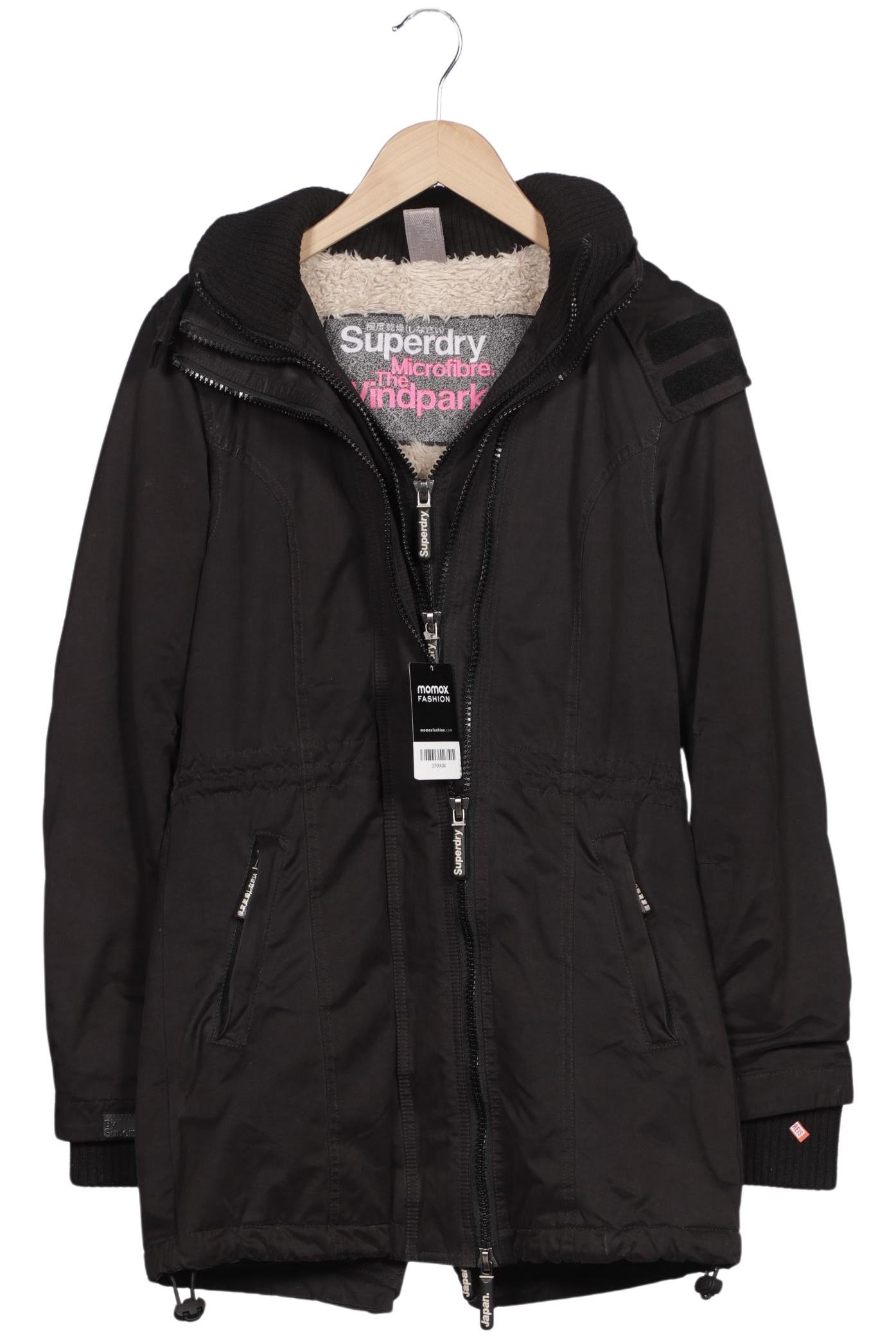 

Superdry Damen Mantel, schwarz, Gr. 36