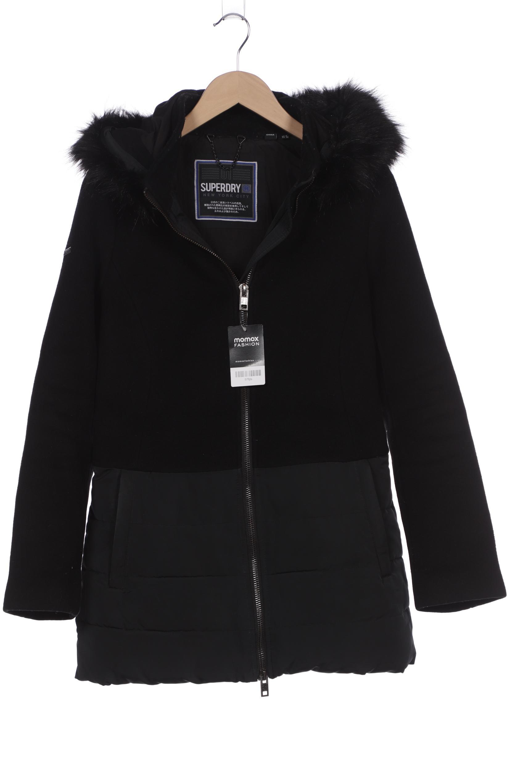 

Superdry Damen Mantel, schwarz, Gr. 38