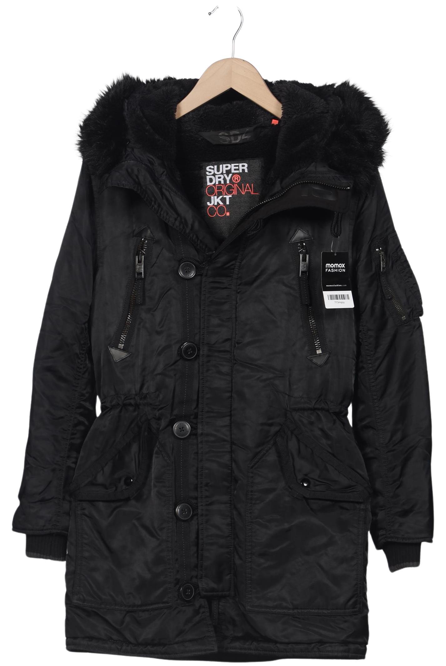 

Superdry Damen Mantel, schwarz, Gr. 36