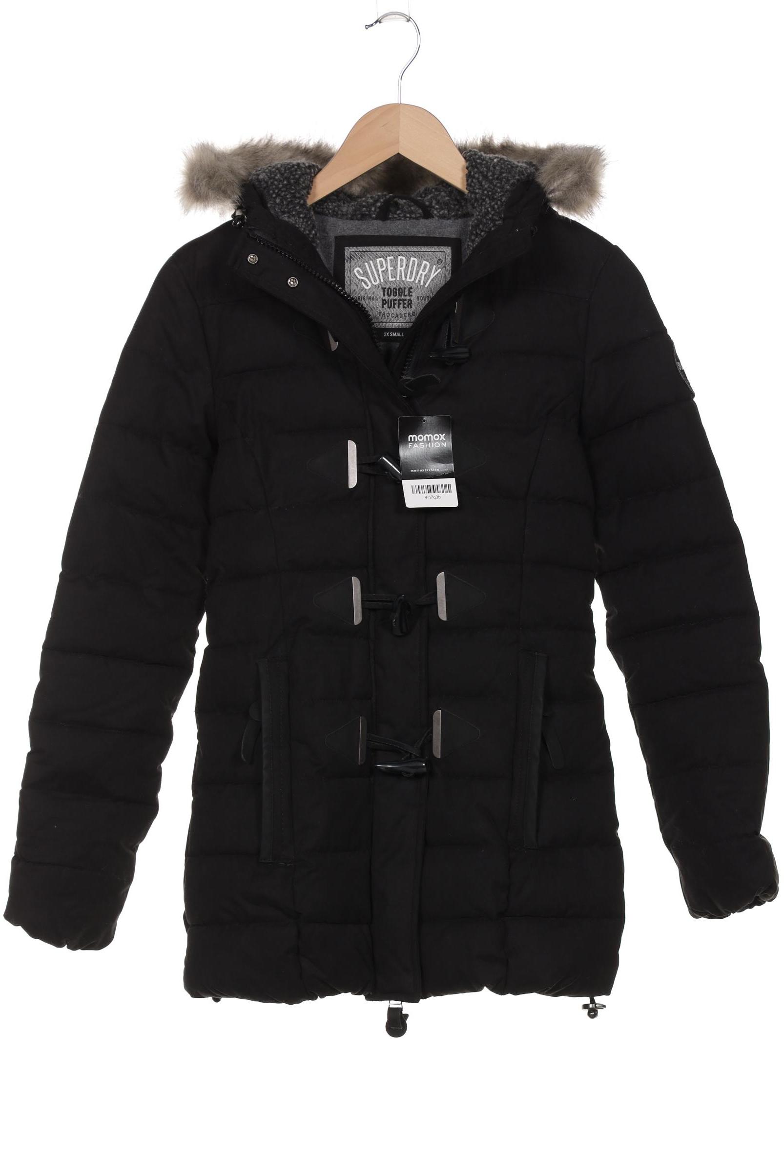 

Superdry Damen Mantel, schwarz, Gr. 32