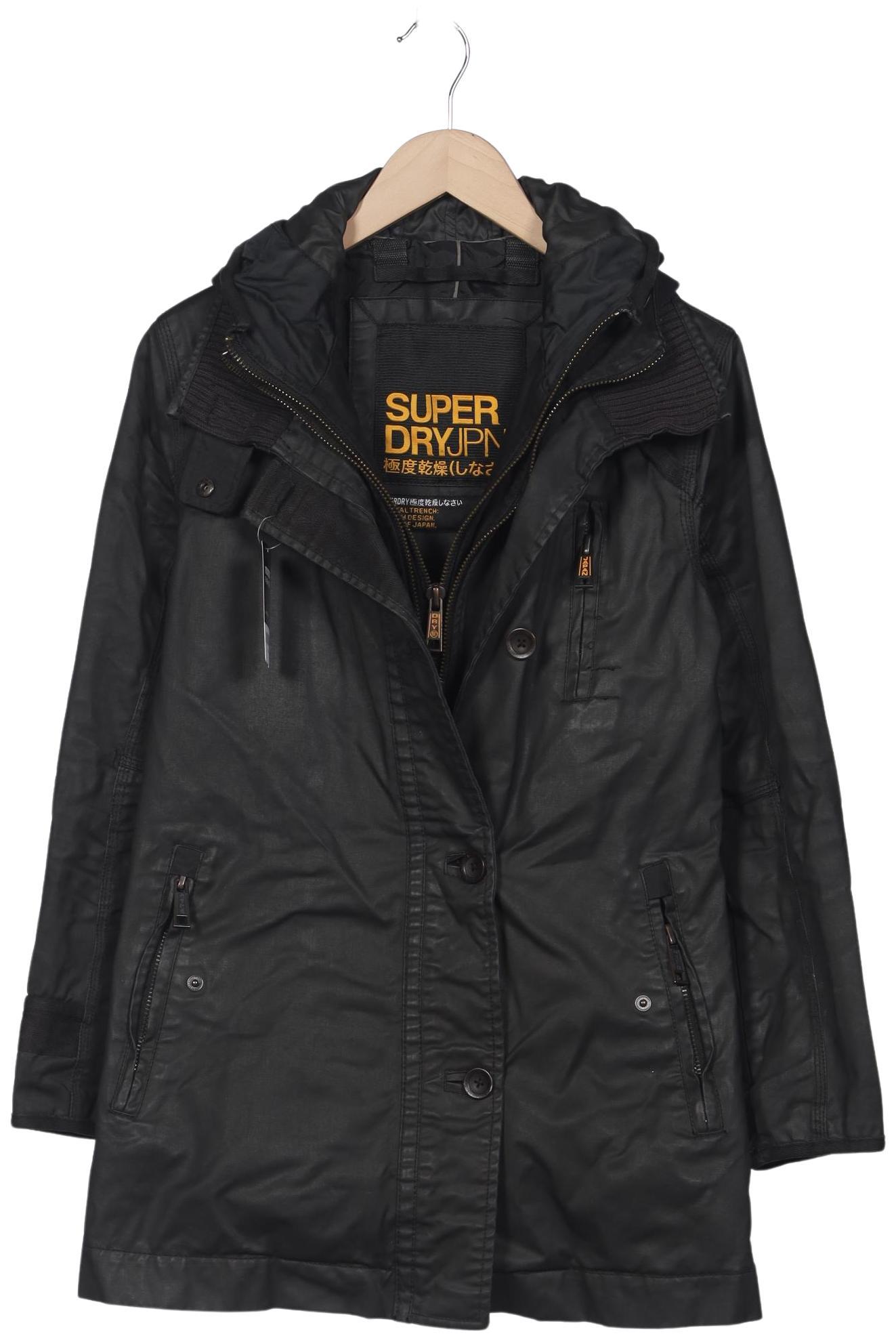 

Superdry Damen Mantel, schwarz, Gr. 36