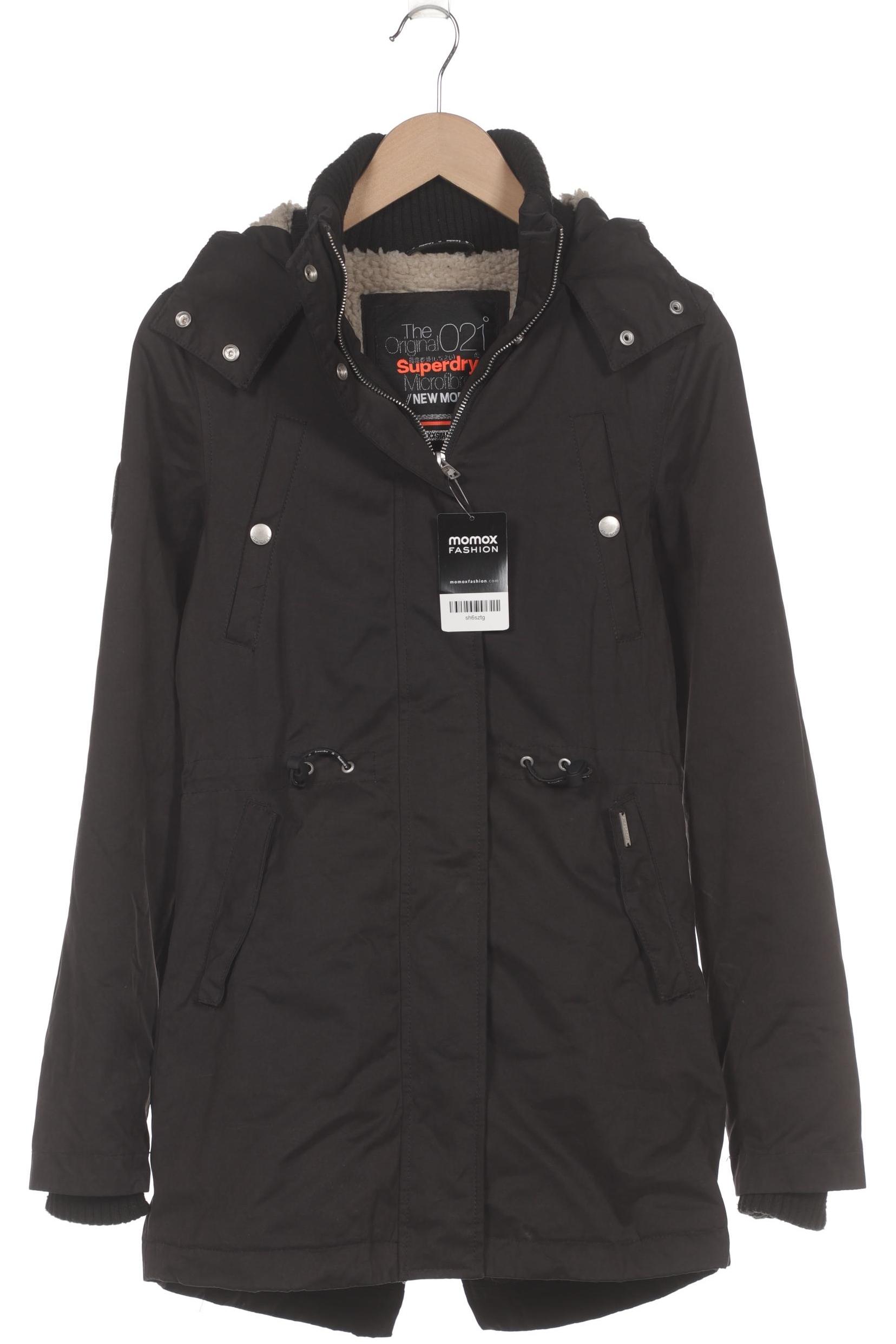 

Superdry Damen Mantel, schwarz, Gr. 32