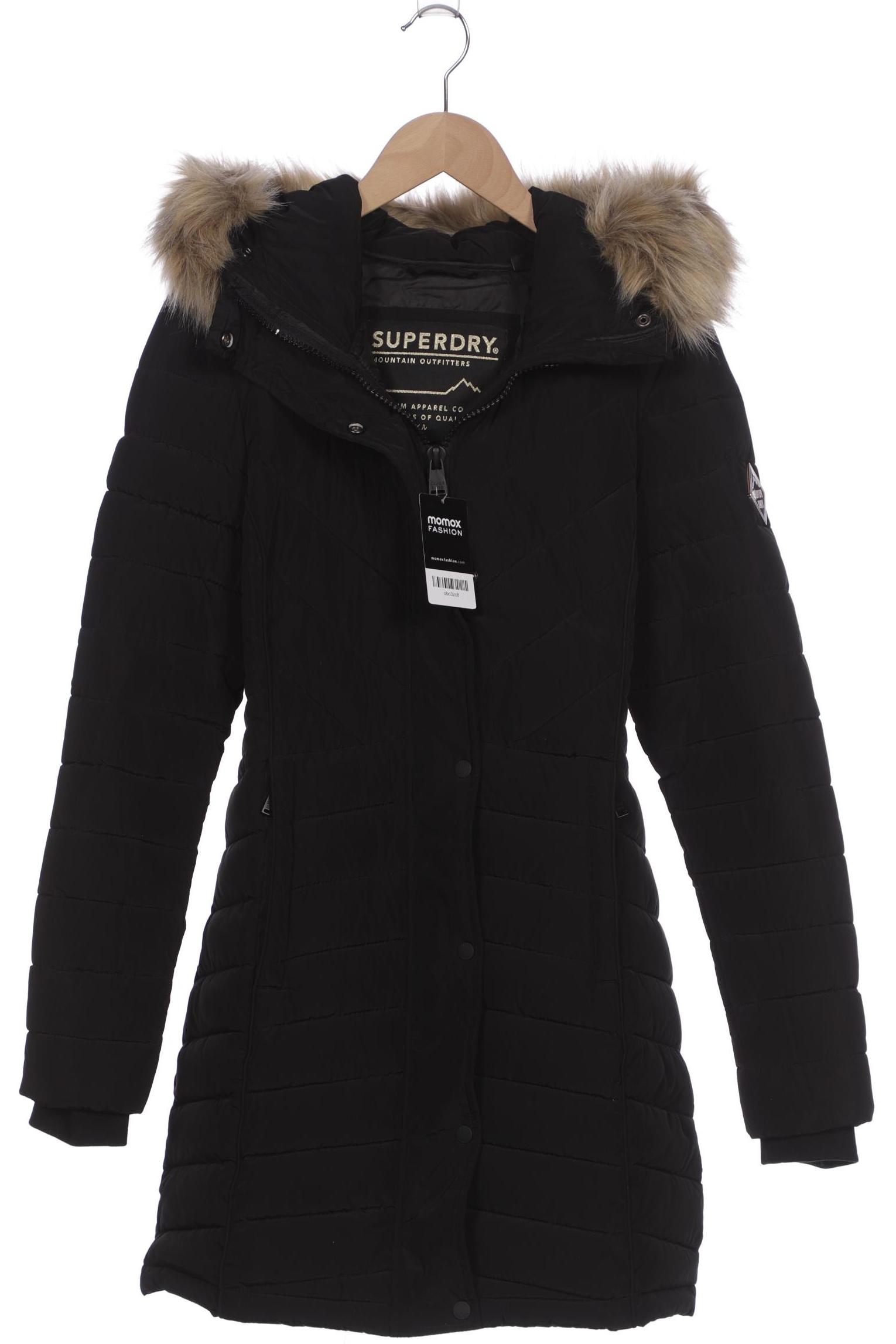 

Superdry Damen Mantel, schwarz, Gr. 36