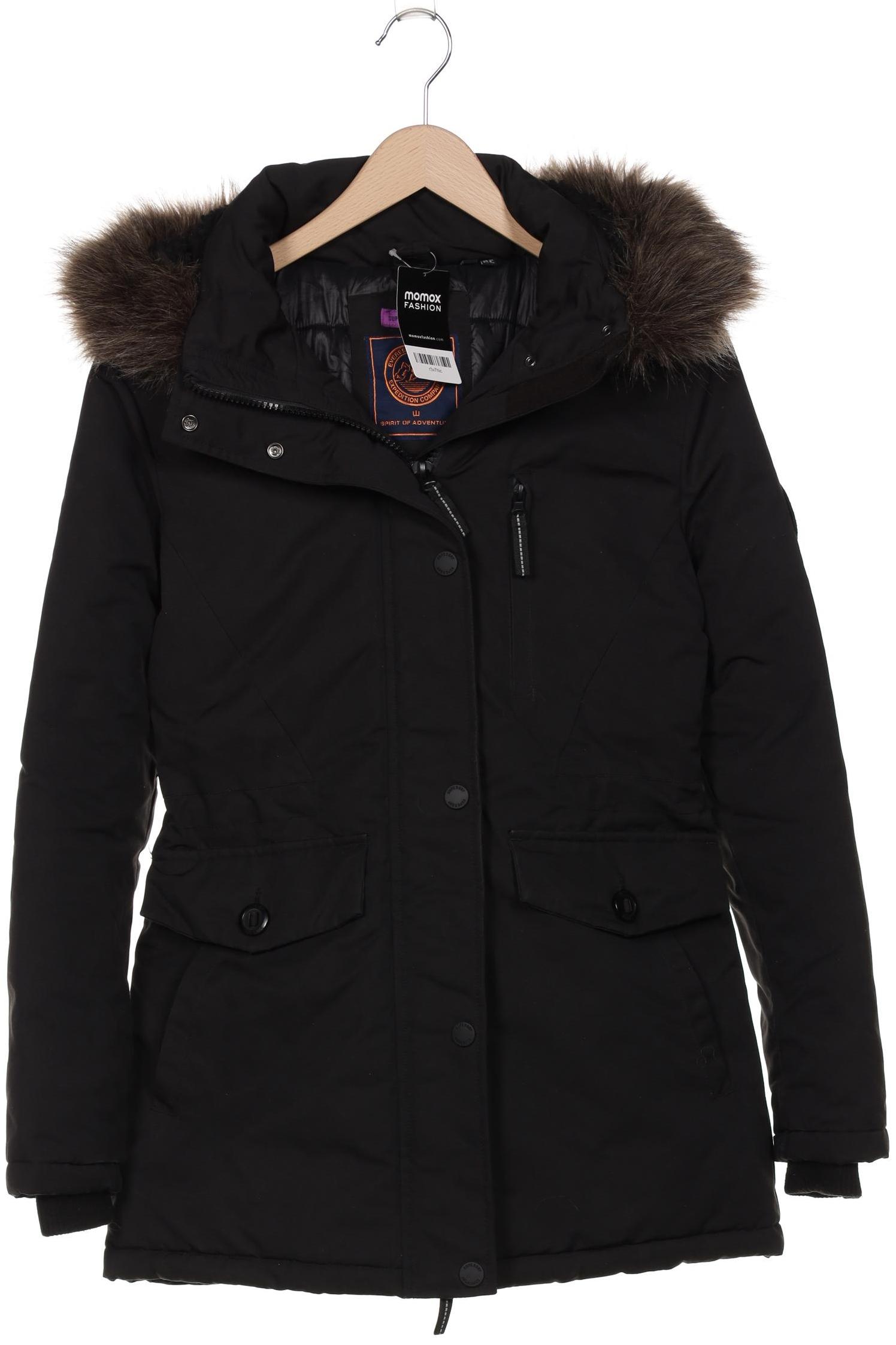 

Superdry Damen Mantel, schwarz, Gr. 38