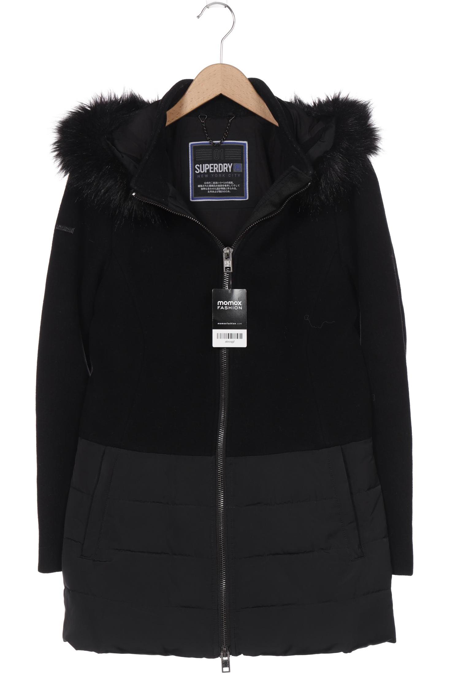 

Superdry Damen Mantel, schwarz, Gr. 38