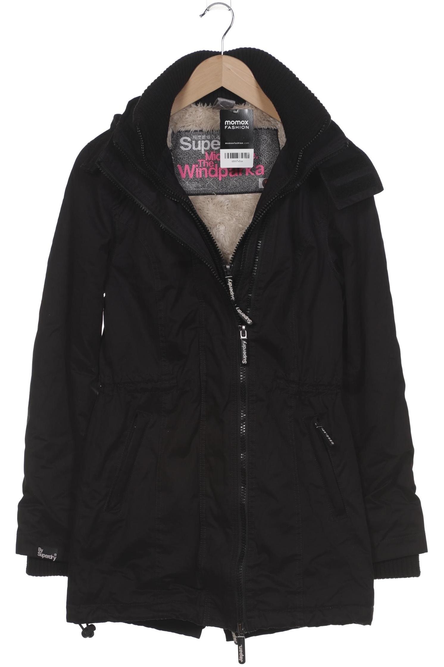 

Superdry Damen Mantel, schwarz, Gr. 36