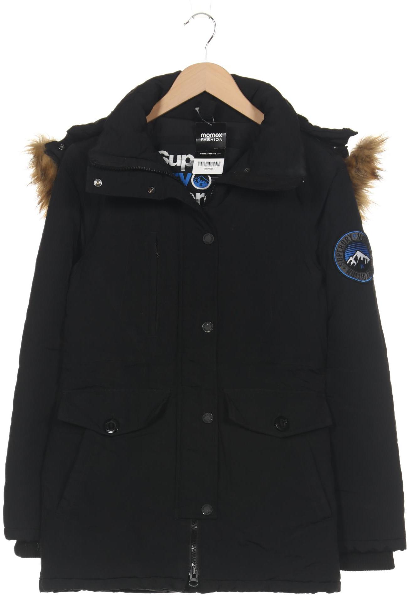 

Superdry Damen Mantel, schwarz, Gr. 36