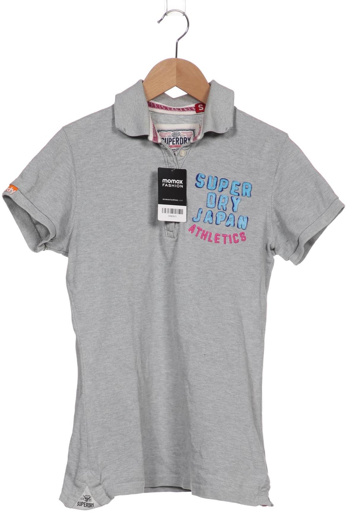 

Superdry Damen Poloshirt, grau, Gr. 36