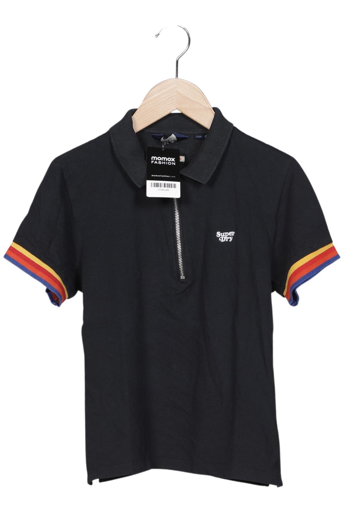 

Superdry Damen Poloshirt, schwarz, Gr. 38