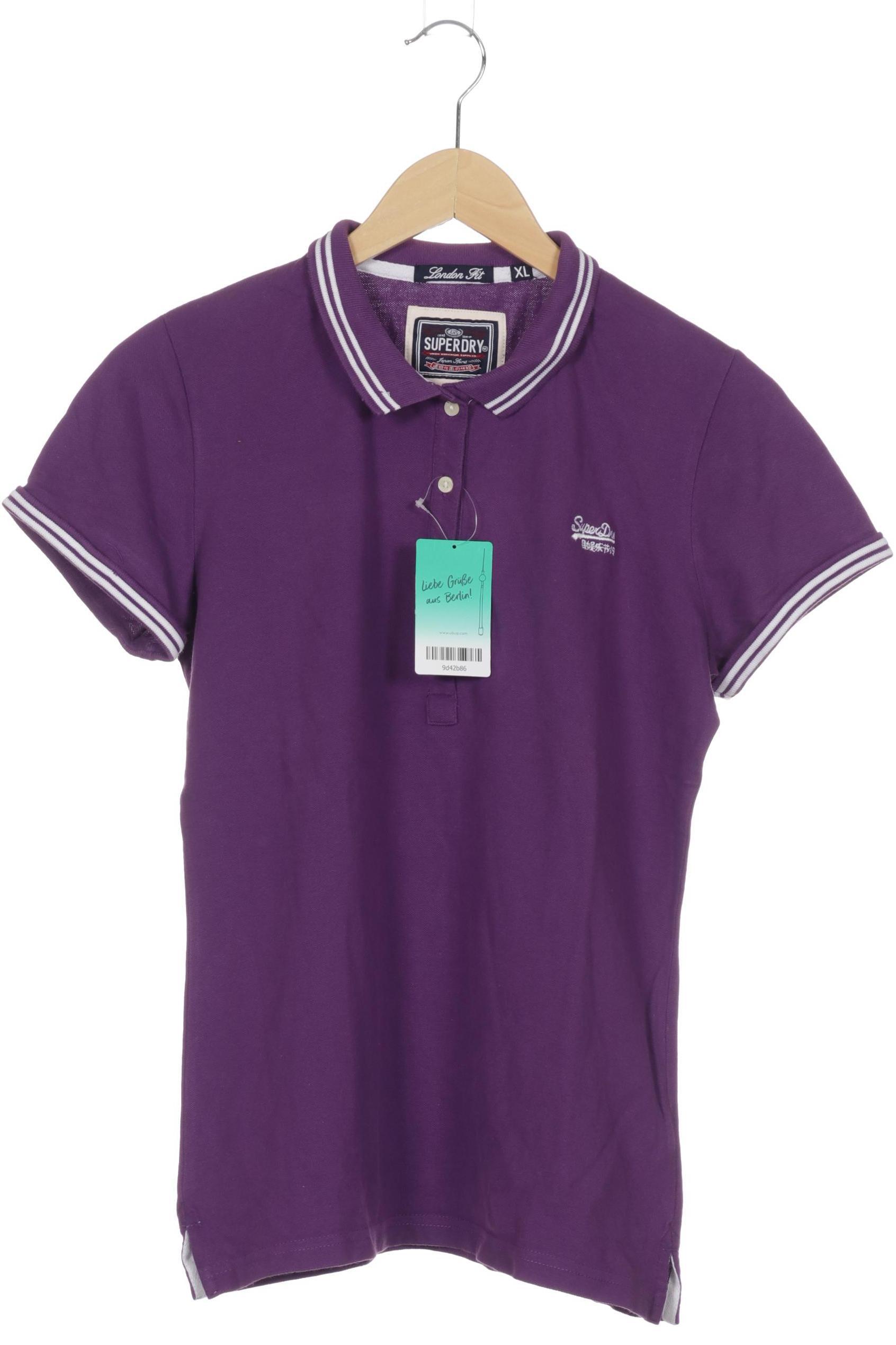 

Superdry Damen Poloshirt, lila, Gr.