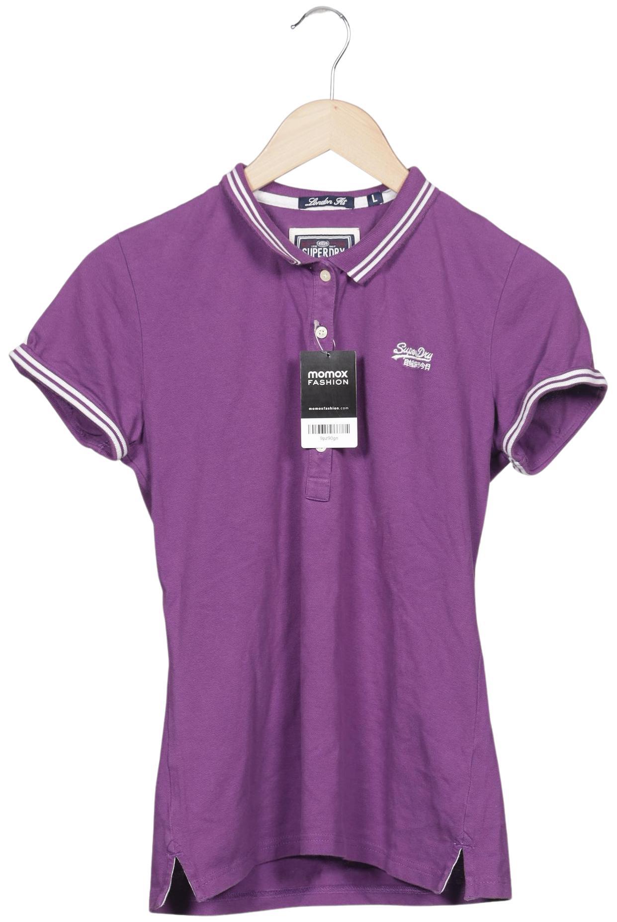 

Superdry Damen Poloshirt, flieder, Gr. 42