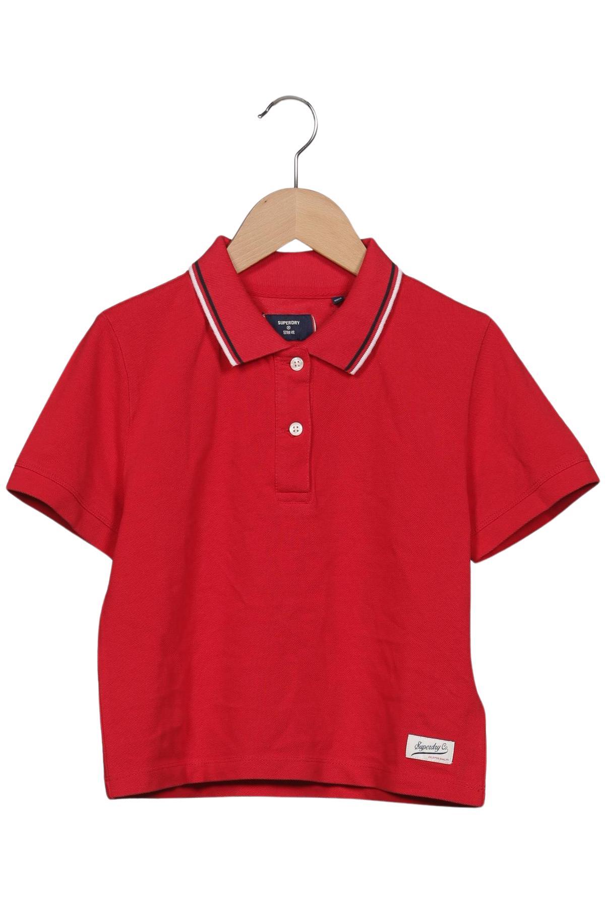 

Superdry Damen Poloshirt, rot, Gr. 36