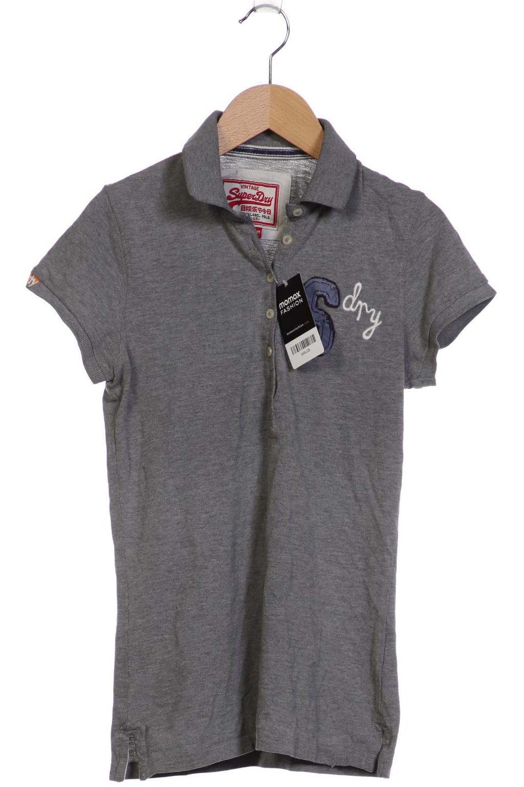

Superdry Damen Poloshirt, grau, Gr. 38