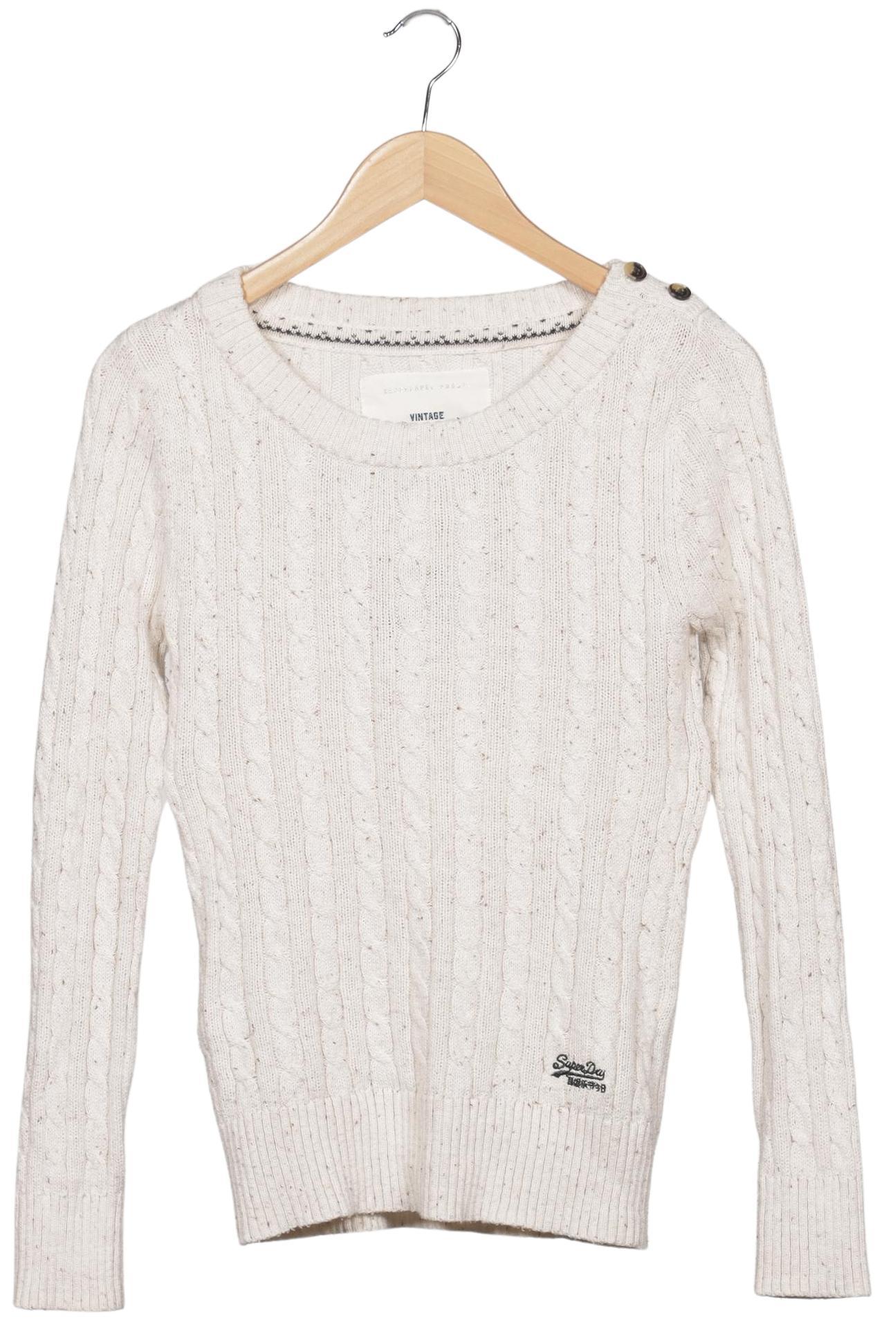 

Superdry Damen Pullover, cremeweiß, Gr. 34