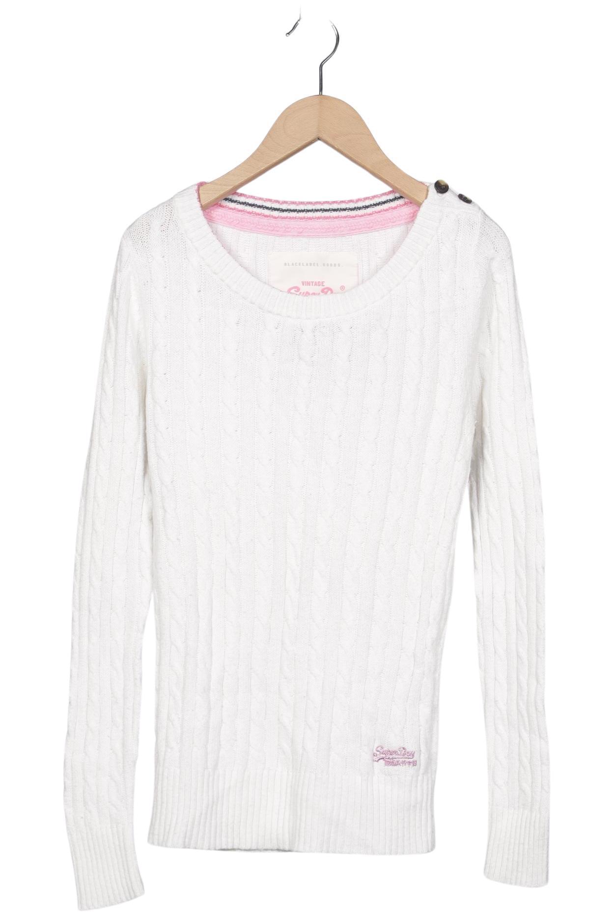 

Superdry Damen Pullover, weiß, Gr. 36