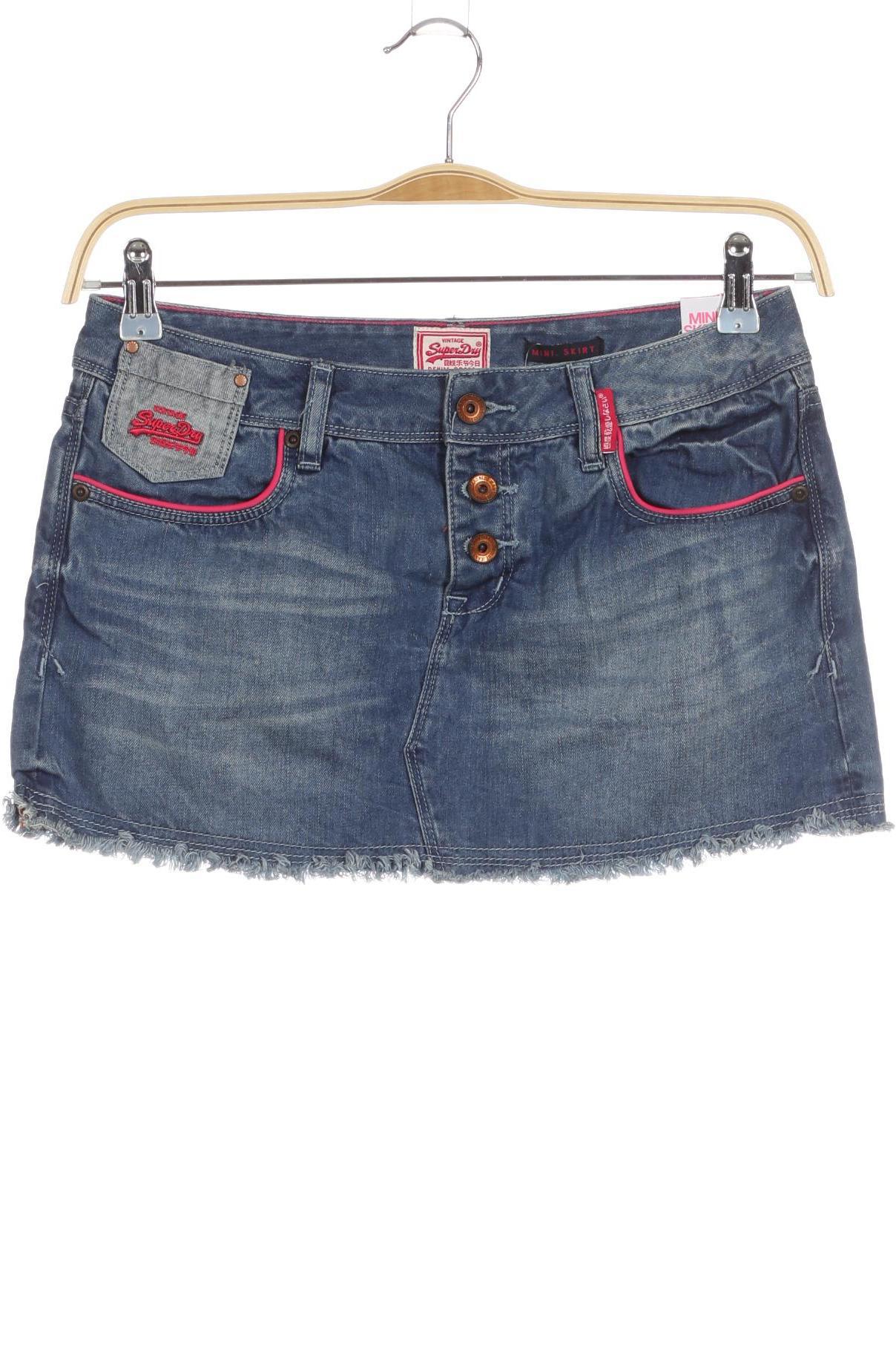 

Superdry Damen Rock, blau, Gr. 28
