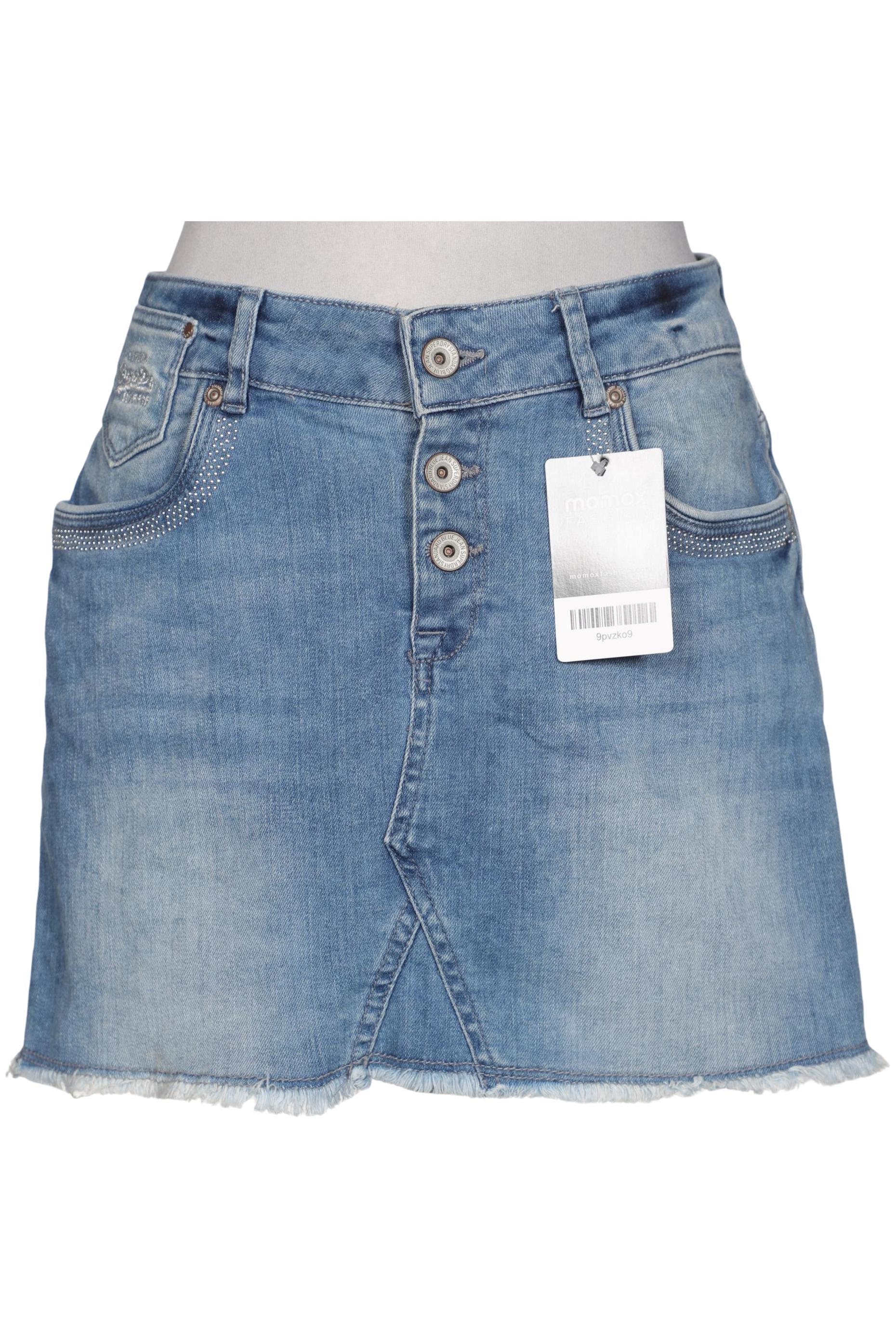 

Superdry Damen Rock, blau, Gr. 38