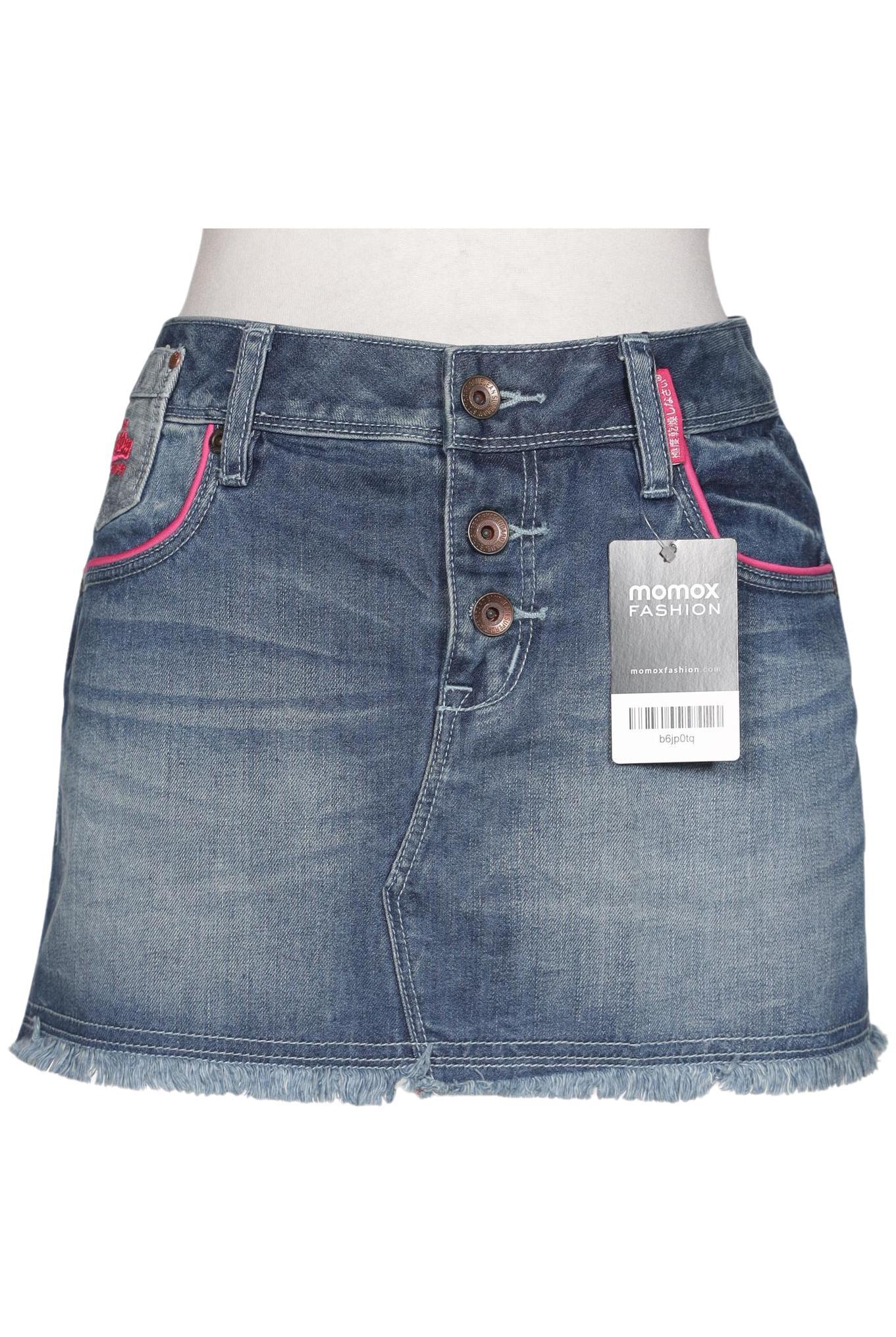 

Superdry Damen Rock, blau, Gr. 27