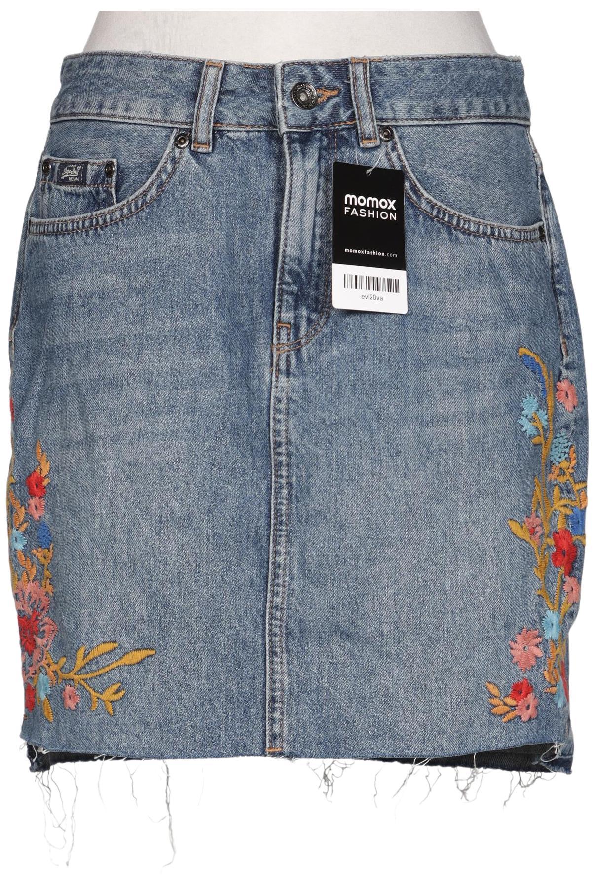 

Superdry Damen Rock, blau, Gr. 28