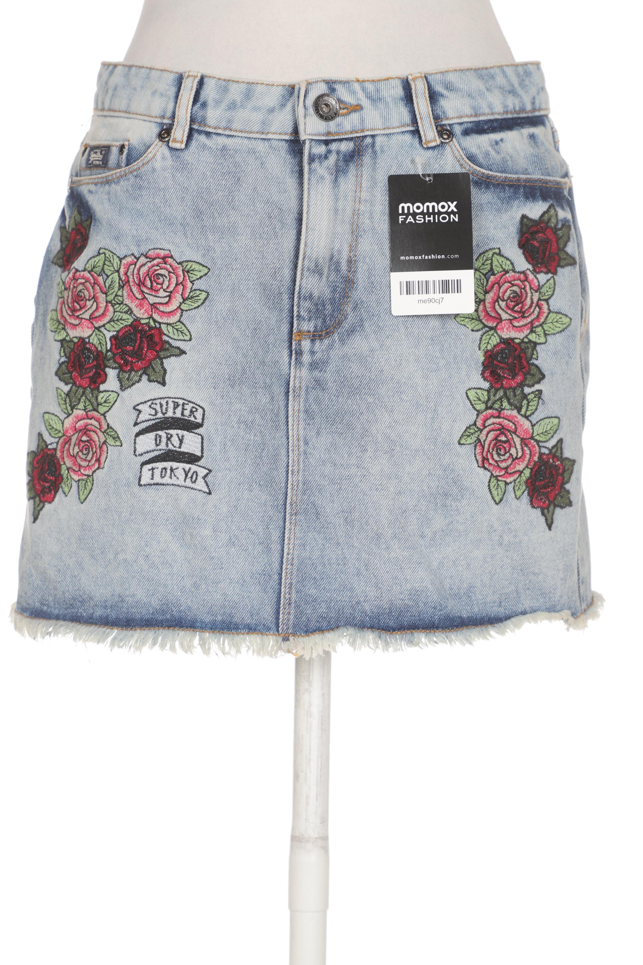 

Superdry Damen Rock, hellblau, Gr. 26