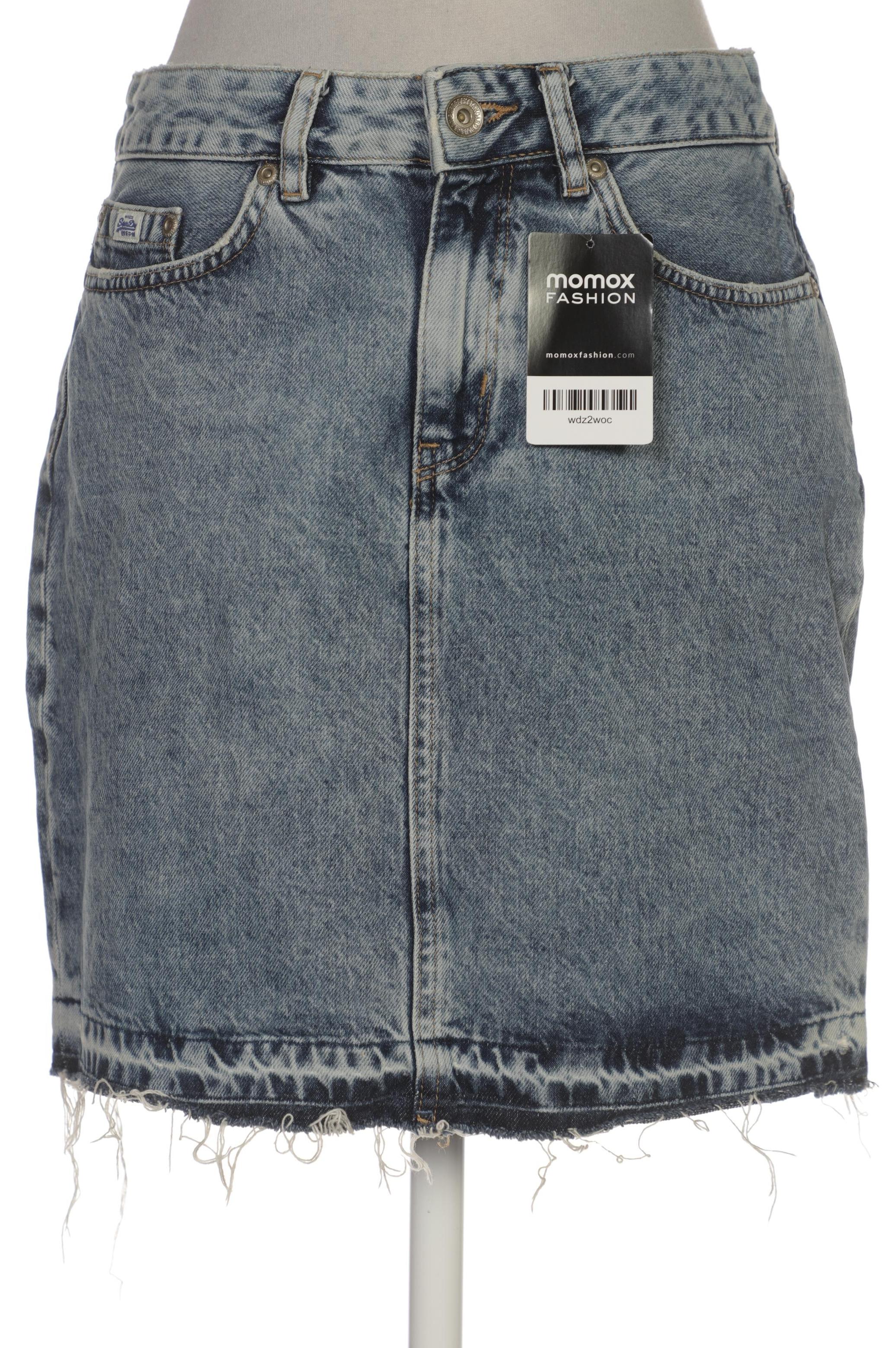 

Superdry Damen Rock, blau, Gr. 26