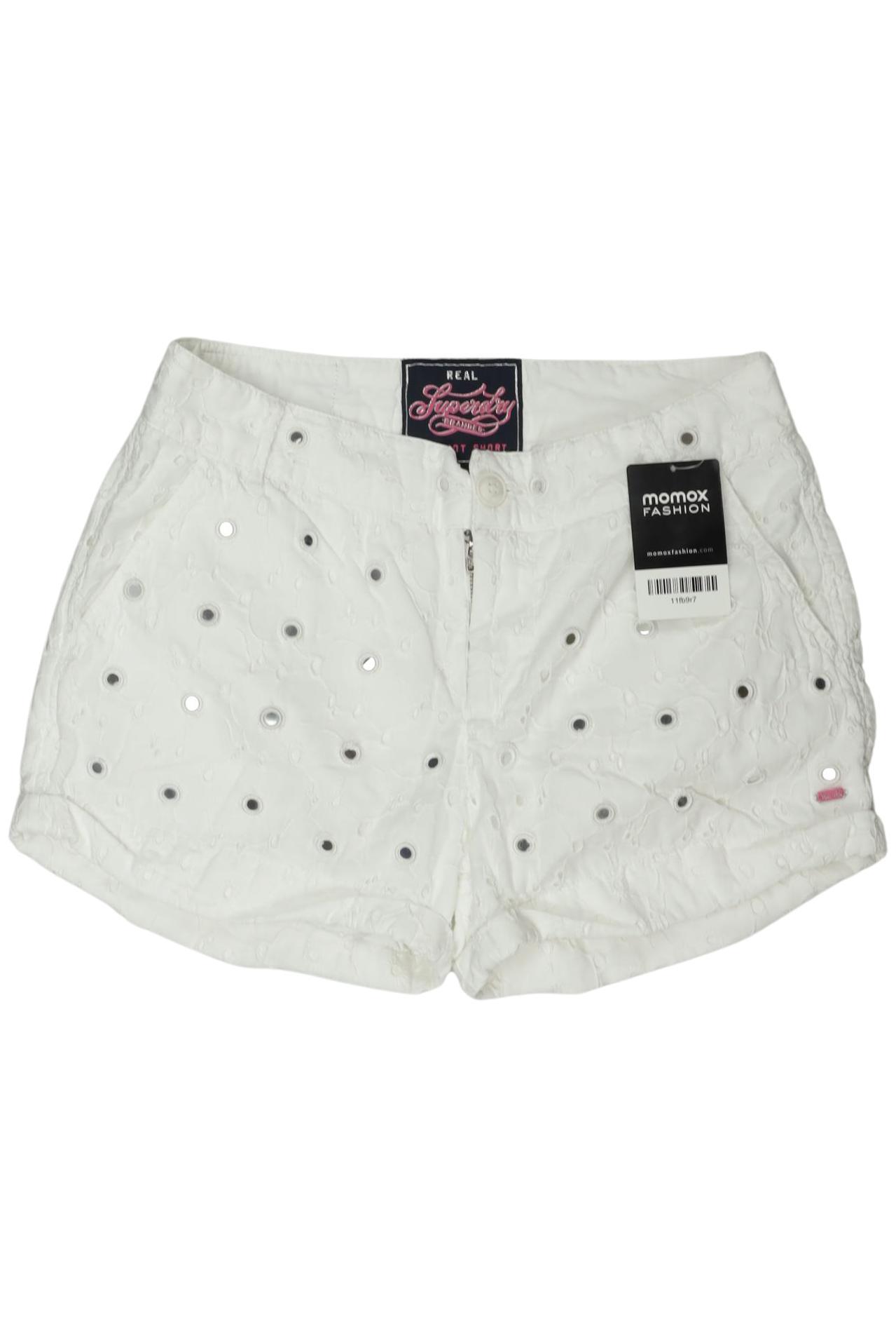 

Superdry Damen Shorts, weiß, Gr. 36